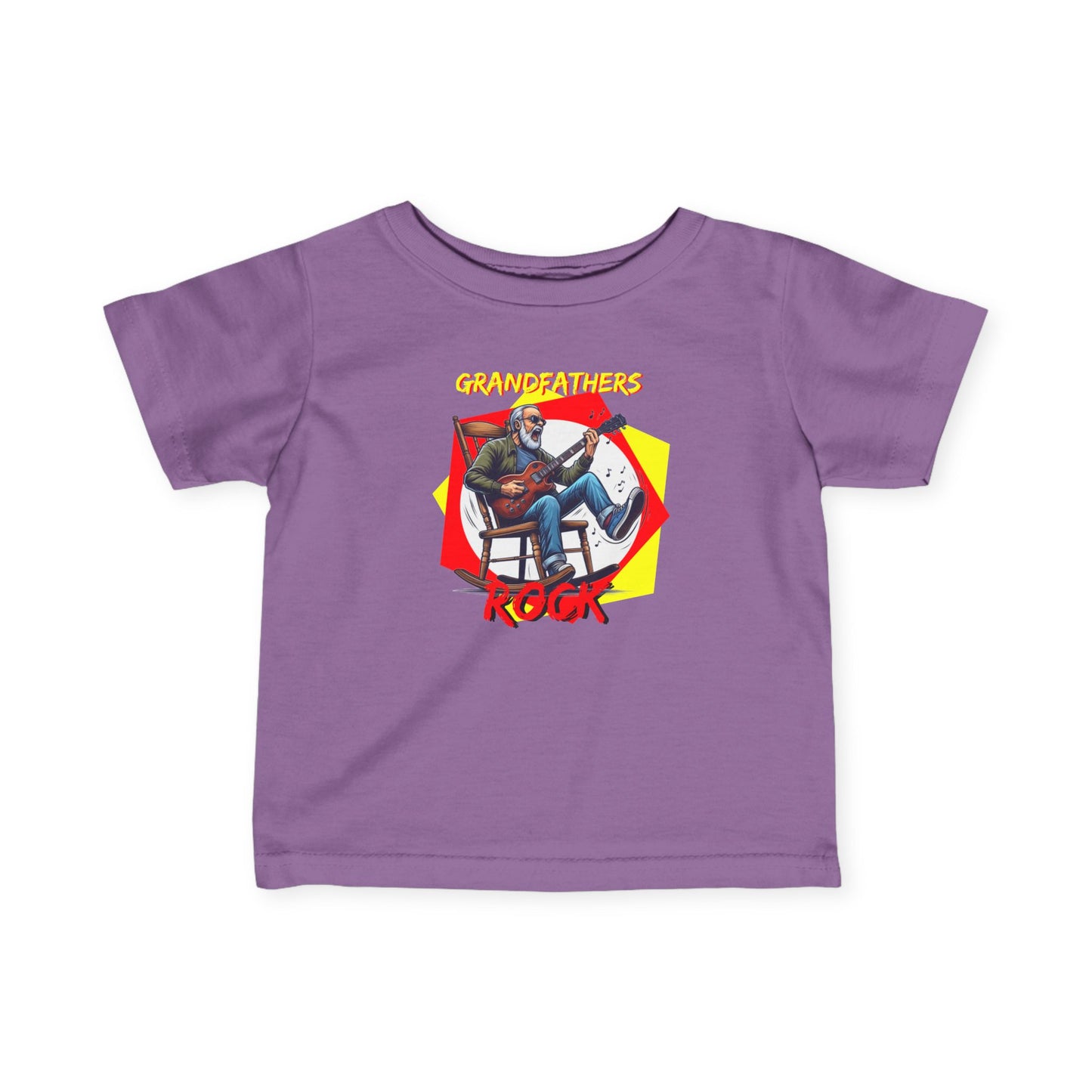 'Grandfathers Rock' Infant Tee - Cute Baby Shirt to Show Love for Grandpa - Schmartypants