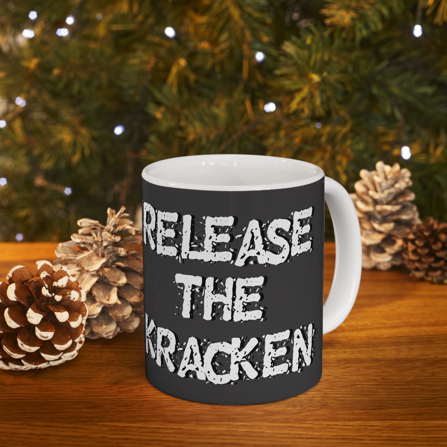 Octopus-Themed Ceramic Mug - "Release the Kraken" Design for Pirates and Gamers - Schmartypants