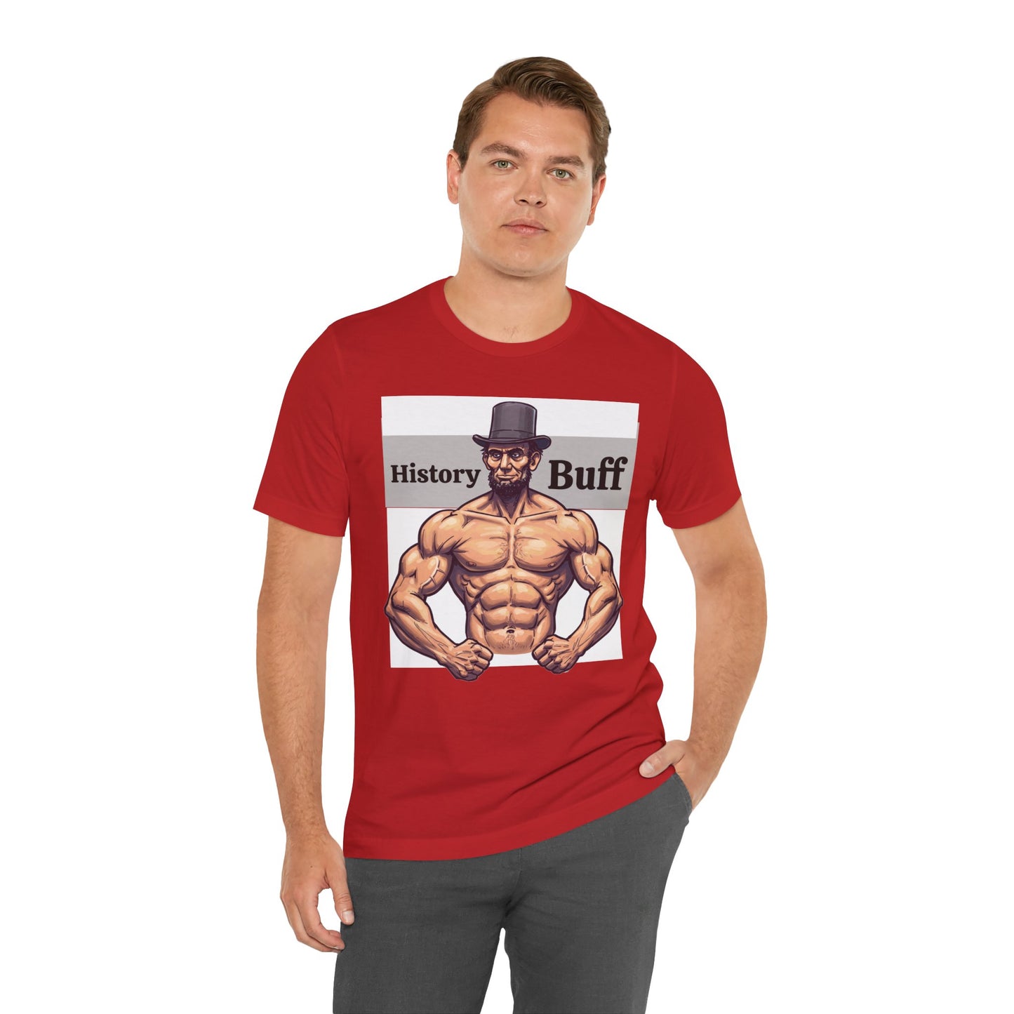 History Buff Unisex Jersey Short Sleeve Tee – Funny, Quirky Tee for History Lovers, Abe Lincoln Gift - Schmartypants