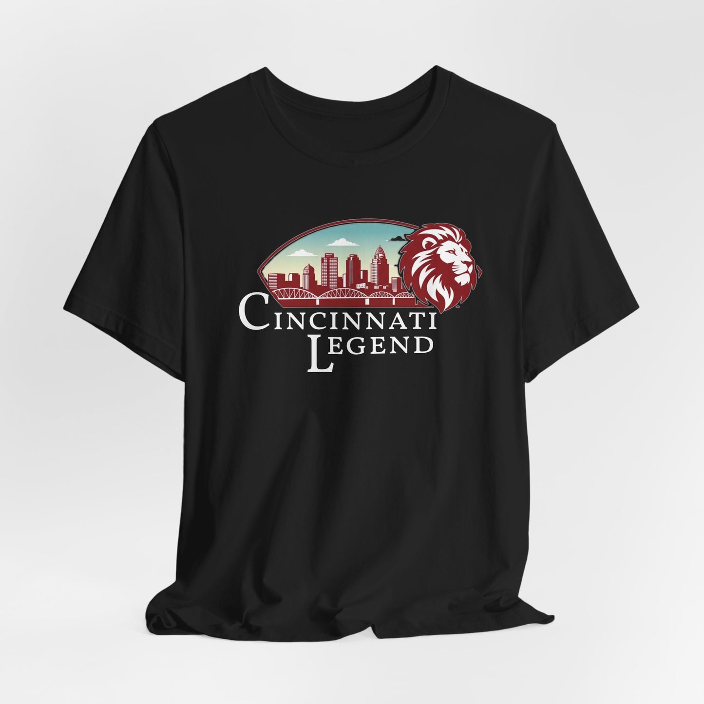 Cincinnati Legend Unisex Tee | Casual Graphic Shirt, Gift for Sports Fans, Urban Style Apparel, Festival Outfit, Souvenir Wear