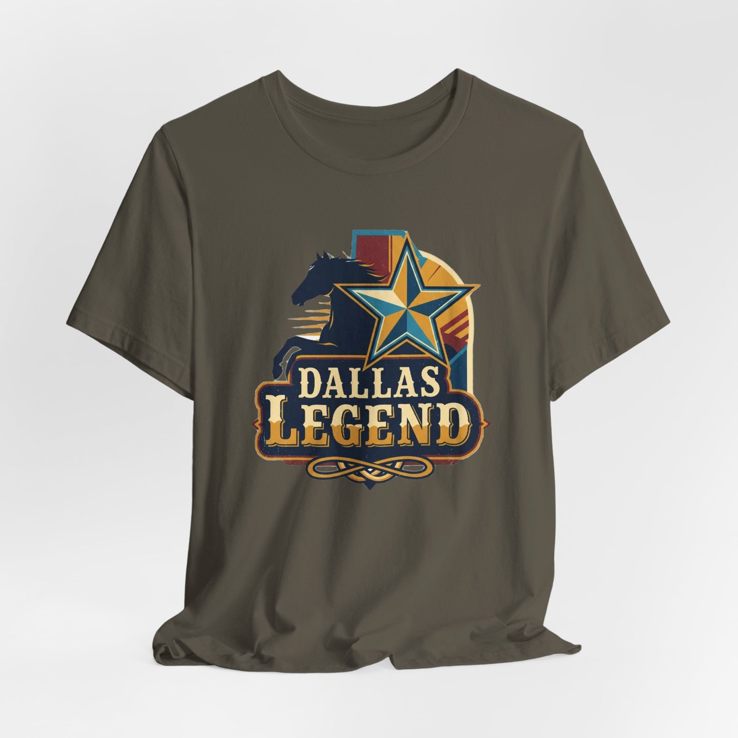Dallas Legend Unisex Jersey Tee - Casual Style, Gift for Sports Fans, Comfort Wear, Game Day Apparel, Unique Shirt Design