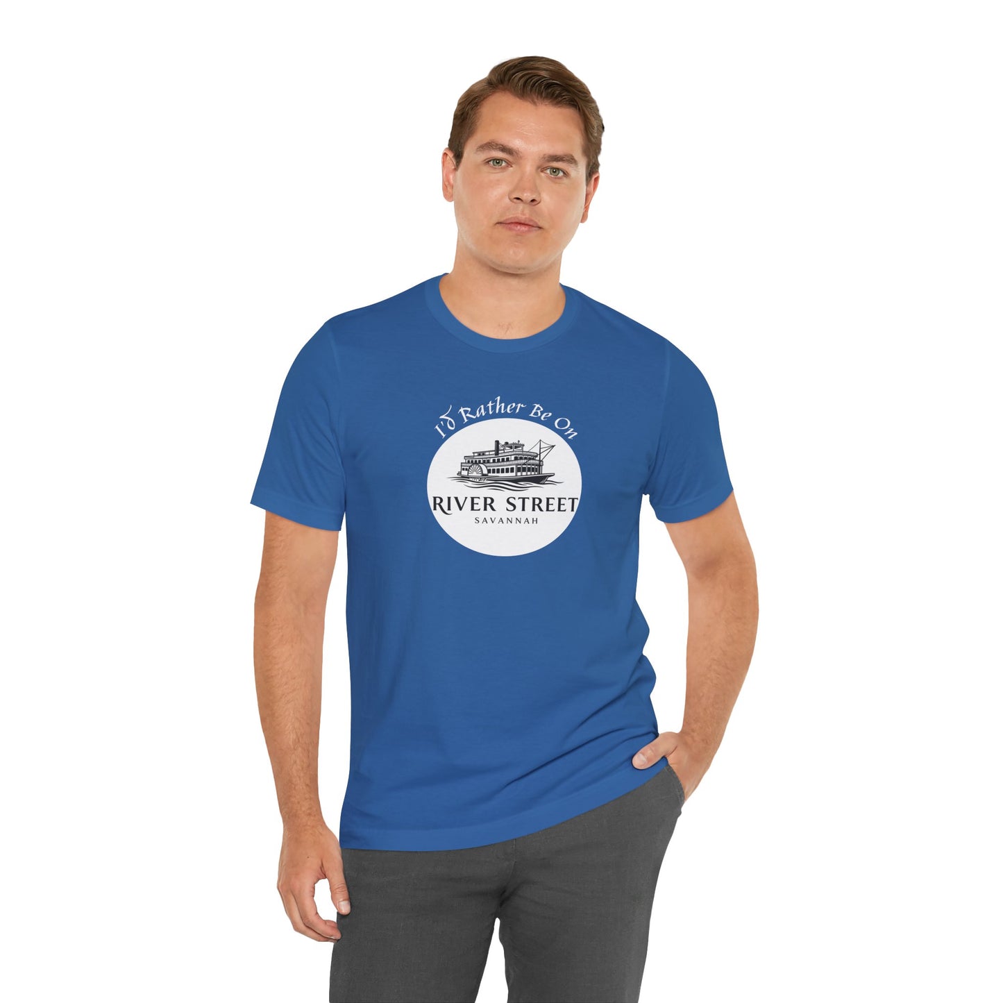 Savannah River Street Tee - I'd Rather Be On River Street, Casual T-Shirt, Travel Lover Gift, Summer Wear, Vacation Apparel, Unique Souvenir