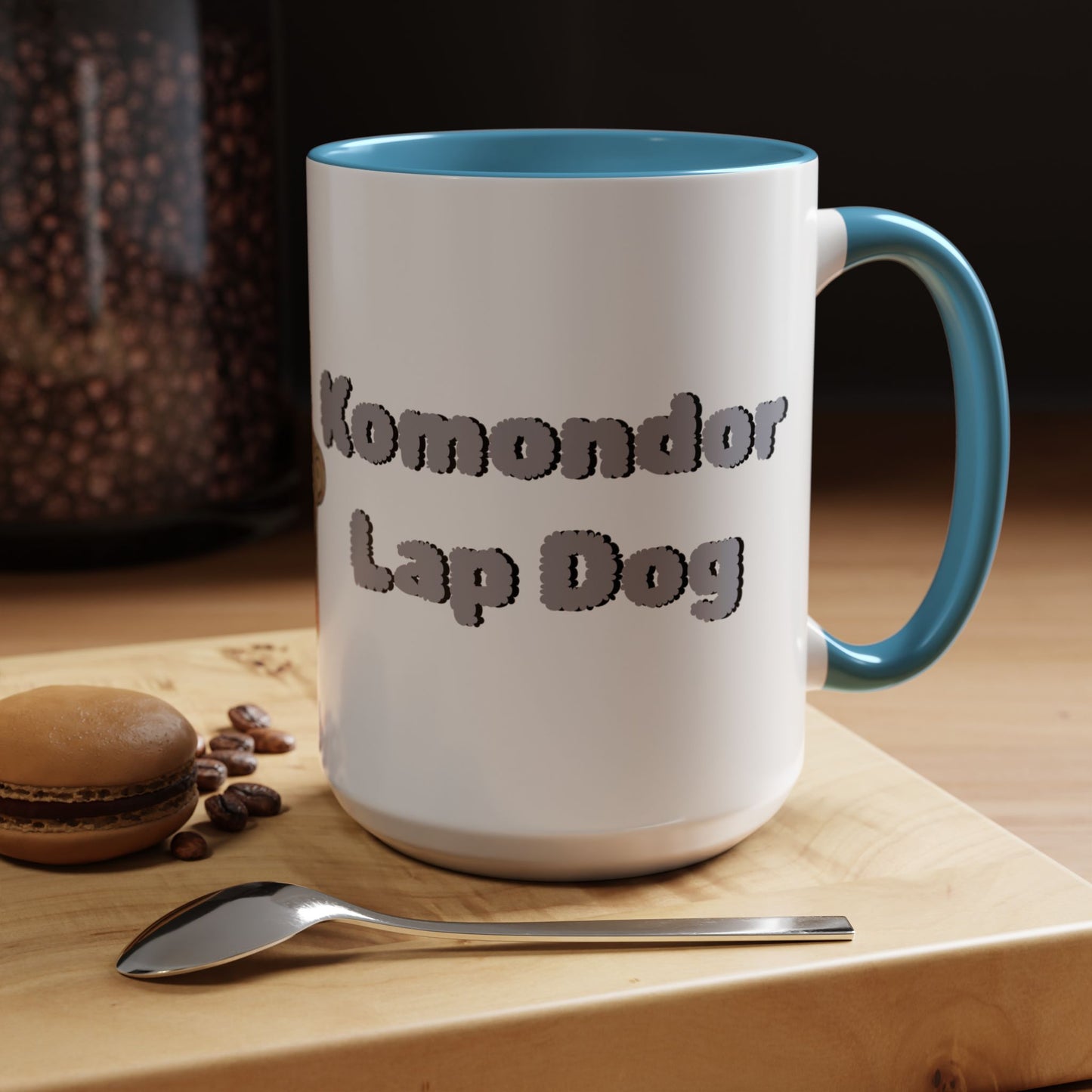 Komondor Lap Dog Coffee Mug - Funny Pet Lovers Gift - 11oz & 15oz - Schmartypants