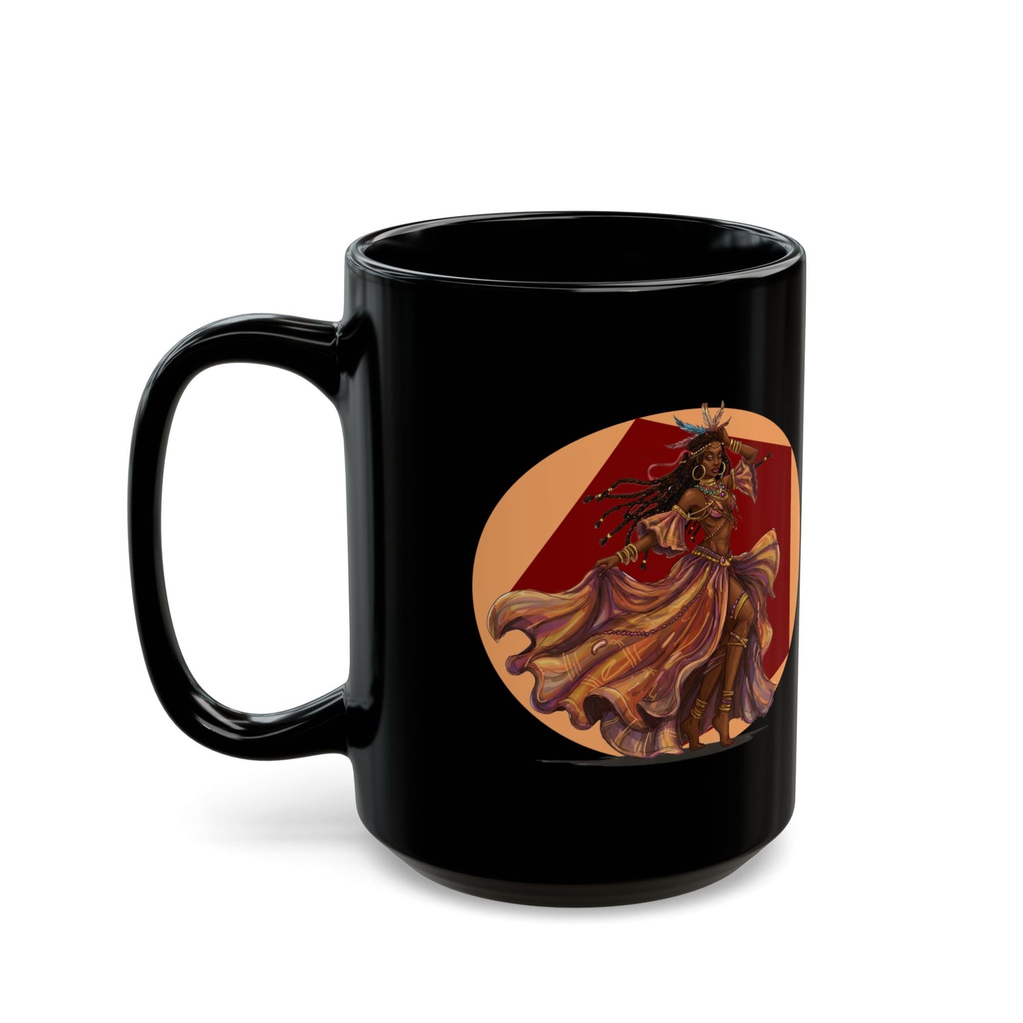 'Black Magic Woman' Mug | Enchanting Coffee Cup for Classic Rock Fans, Santana, early Fleetwood Mac, 11oz or 15oz - Schmartypants