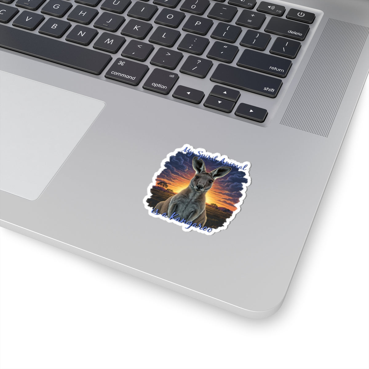 'My Spirit Animal is a Kangaroo' Kiss-Cut Stickers - Perfect for Aussie Nature Lovers - Schmartypants