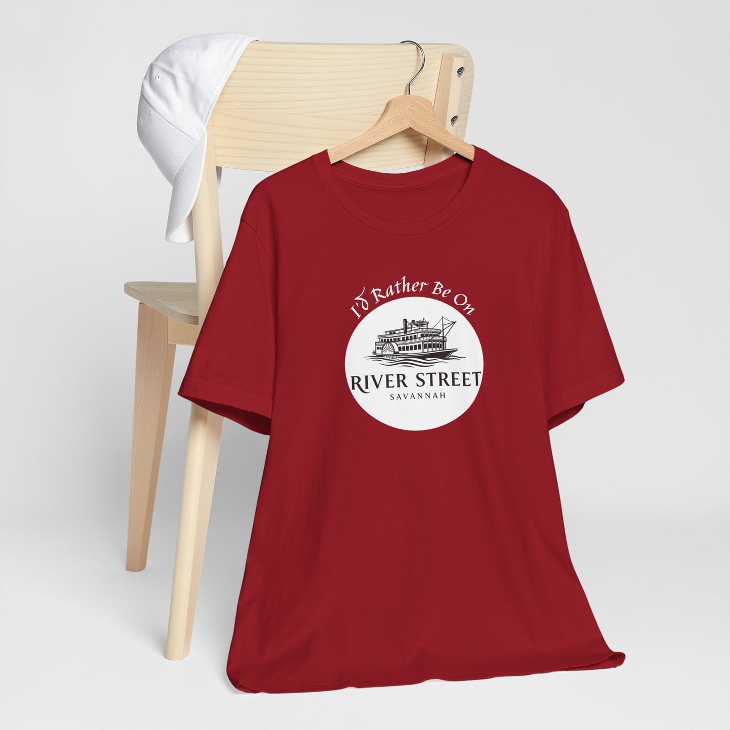 Savannah River Street Tee - I'd Rather Be On River Street, Casual T-Shirt, Travel Lover Gift, Summer Wear, Vacation Apparel, Unique Souvenir
