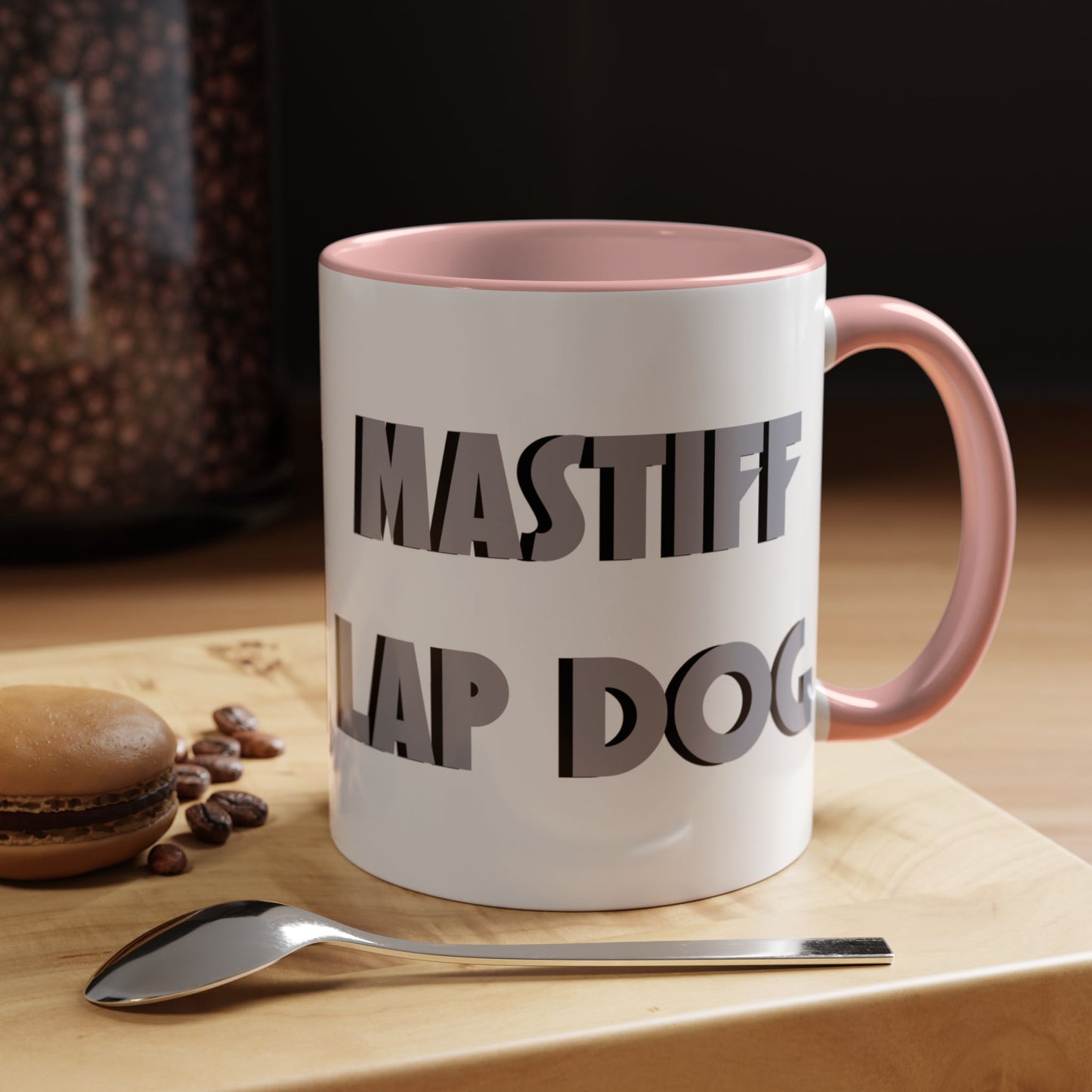Mastiff Lap Dog Accent Coffee Mug - Perfect Funny Gift for Dog Lovers, Mastiff Breeders - Schmartypants