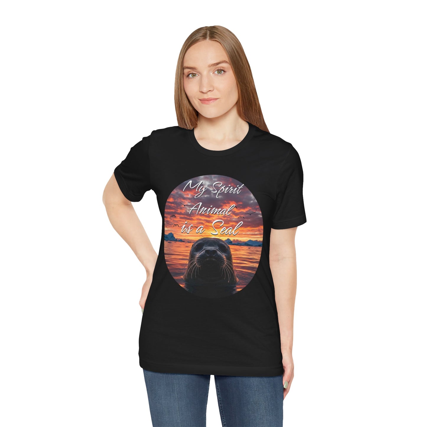 Seal Spirit Animal Ocean Wildlife Unisex Tee, My Spirit Animal is a Seal Shirt, Seal Lover Gift, Ocean Adventure Tee, Sea Animal Tee, Seal