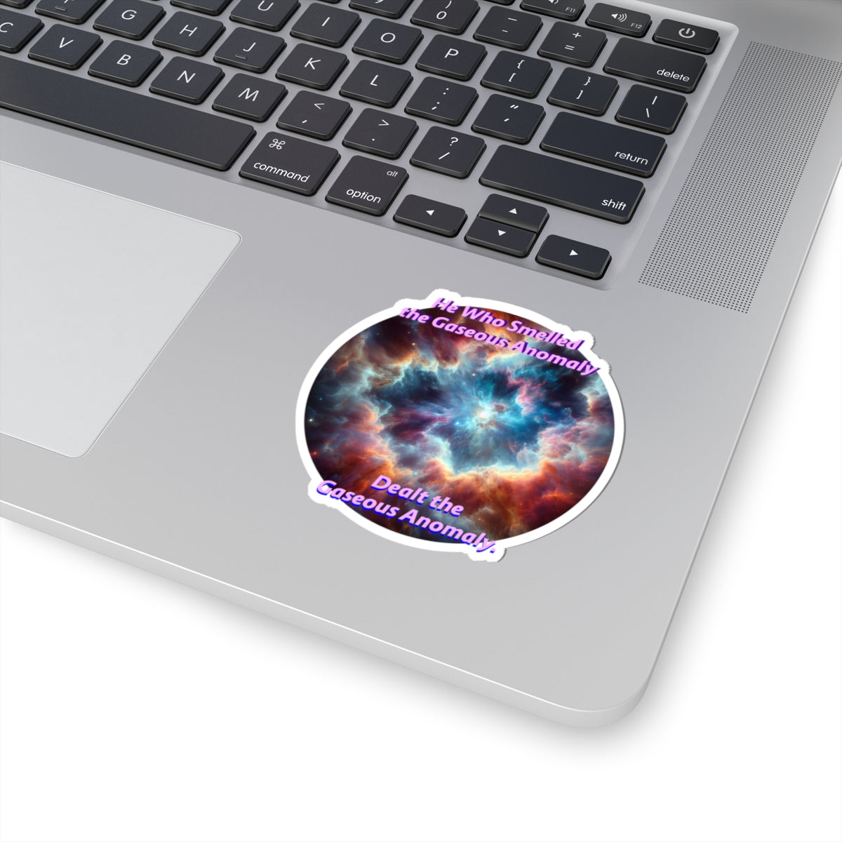 Cosmic Kiss-Cut Stickers - Hilarious Gaseous Anomaly Design for Trekkies and Sci-Fi Fans - Schmartypants