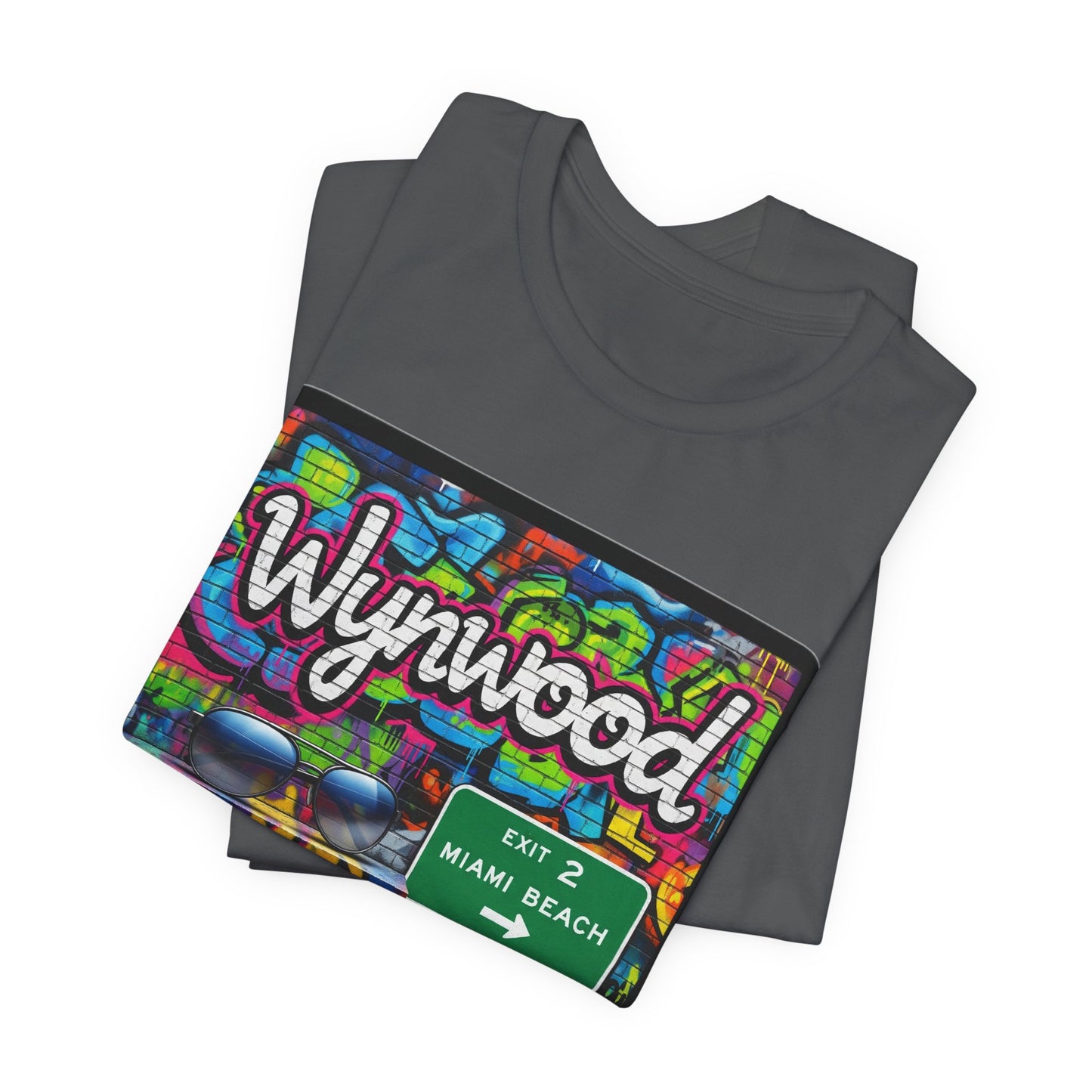 Wynwood Art Scene Tee, Unisex Graphic T-Shirt, Miami Beach Gift, Street Art Apparel, Casual Wear, Travel Inspiration