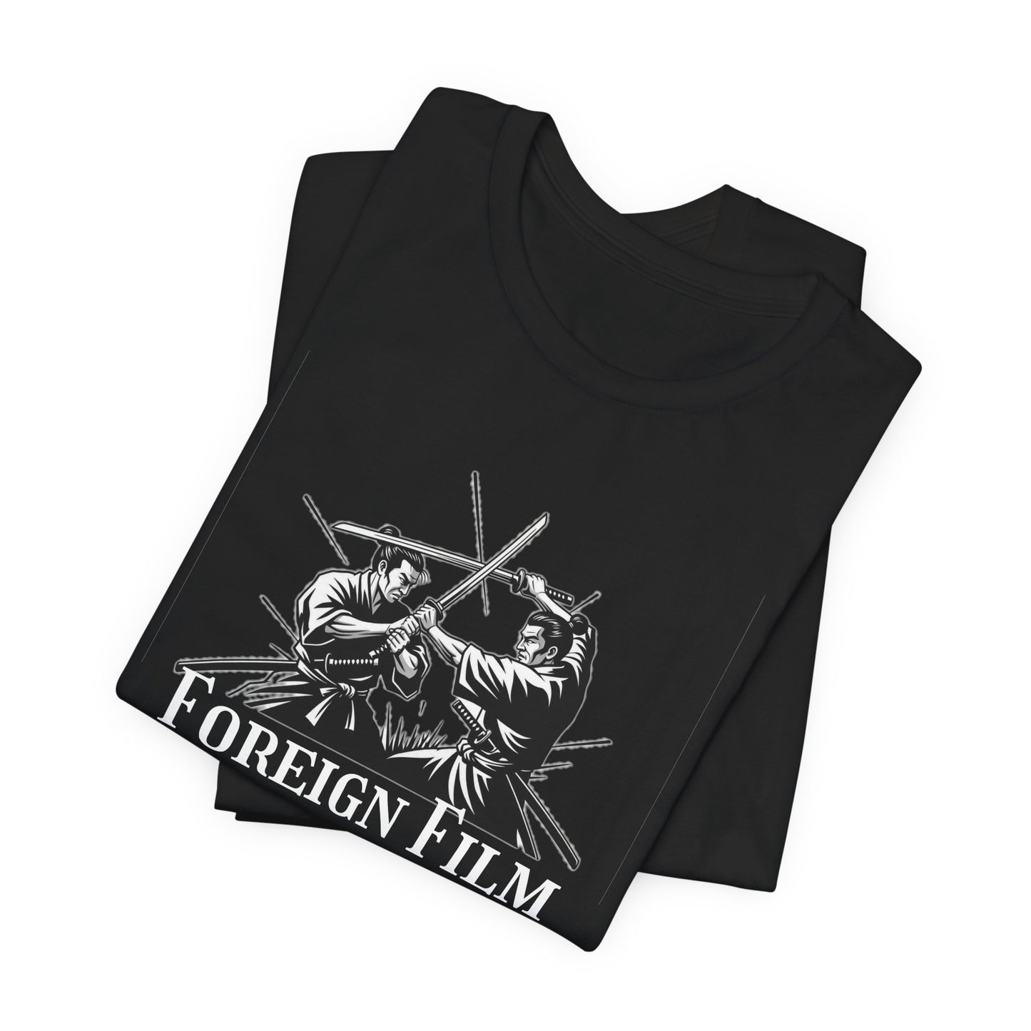 Foreign Film Fanatic Unisex Tee, Cool Graphic Shirt for Movie Lovers, Perfect Gift for Film Buffs, Stylish Casual Wear, Movie Night Tee