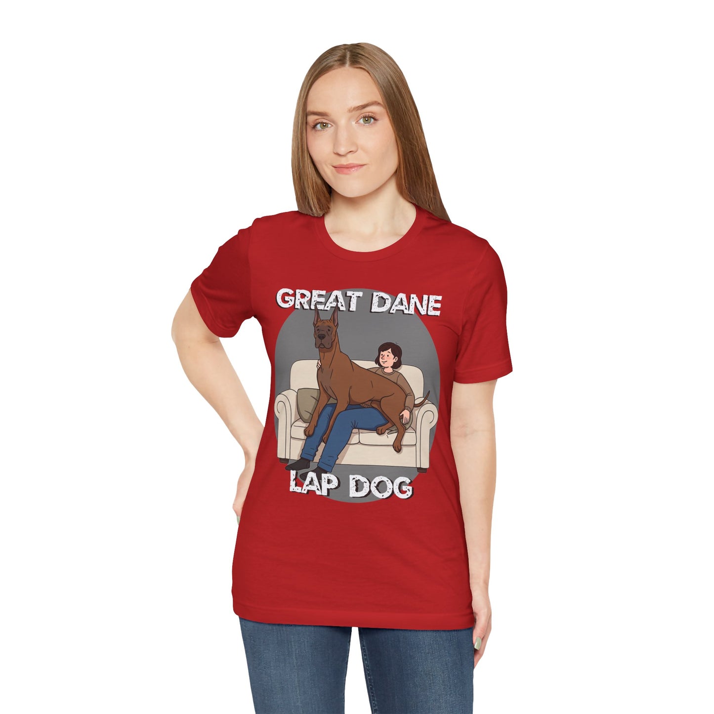 Great Dane Lap Dog Unisex Jersey Tee - Funny Perfect Gift for Dog Lovers - Schmartypants