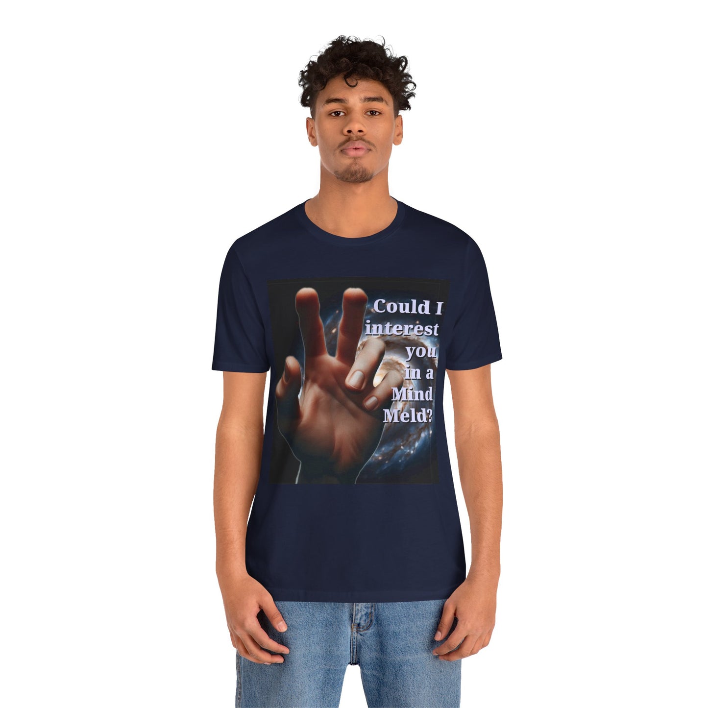 'Could I Interest You in a Mind Meld?' Graphic Tee - Hilarious Unisex Short Sleeve Shirt for Sci-Fi Lovers, Star Trek Fans, & Casual Wear - Schmartypants
