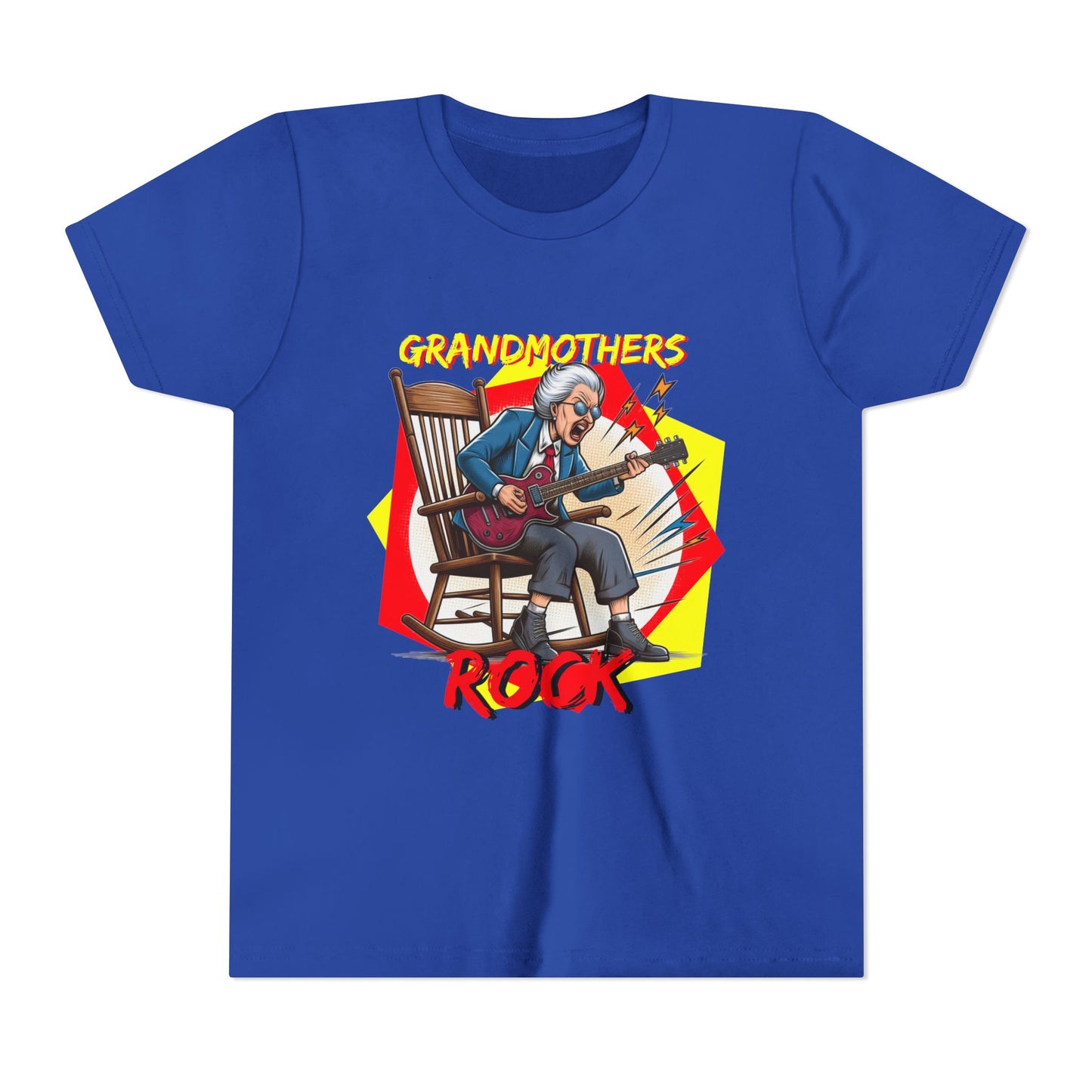 'Grandmothers Rock' Youth Short Sleeve Tee - Funny Design to Show Love for Grandma - Schmartypants
