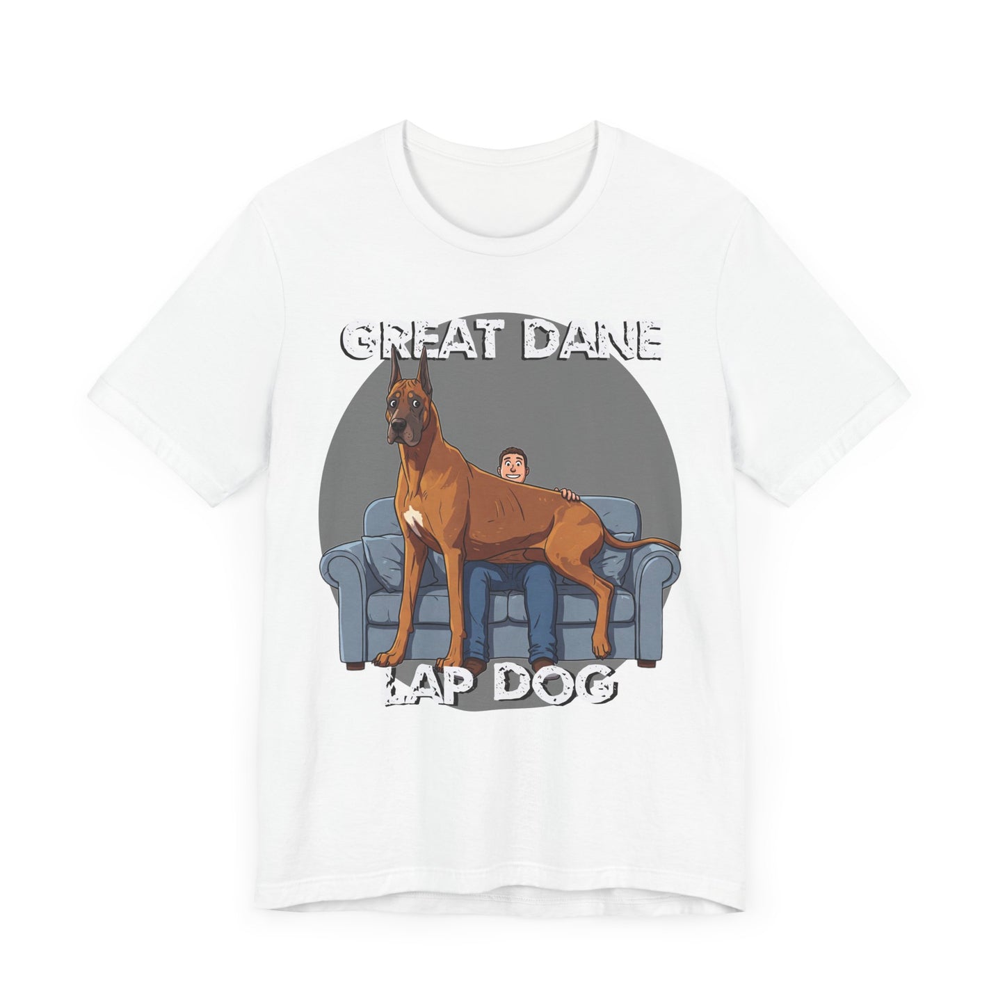 Great Dane Lap Dog Unisex Tee - Hilarious Dog Lover Graphic T-Shirt - Schmartypants