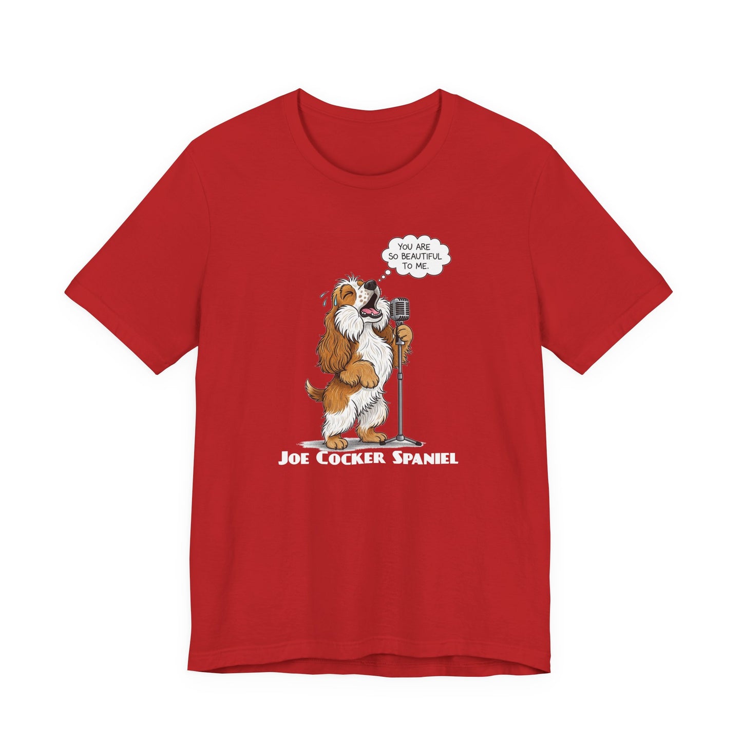 Funny 'Joe Cocker Spaniel' Dog Lovers Tee, Unisex Dog Shirt, Funny Pet Owner Apparel