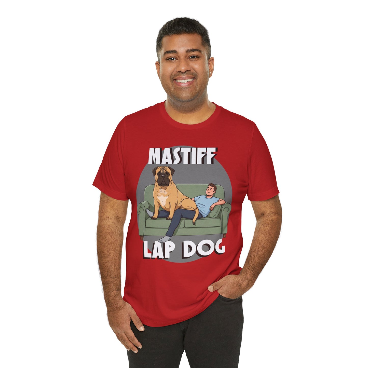 Mastiff Lap Dog Tee | Funny Dog Lover Shirt, Pet Owner Gift, Casual Wear, Birthday Present, Animal Lover Apparel - Schmartypants