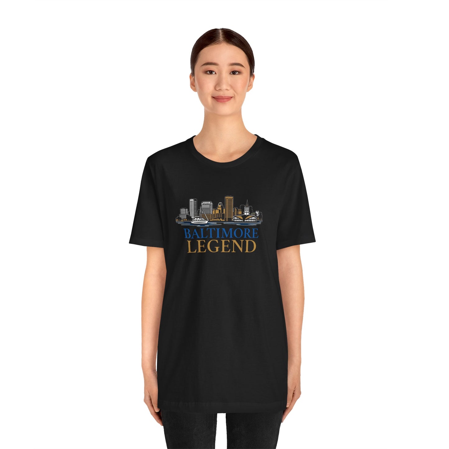 Baltimore Legend Unisex Tee, Graphic T-Shirt, Urban Style Shirt, Gift for City Lovers, Baltimore Pride Apparel, Baltimore Souvenir Shirt