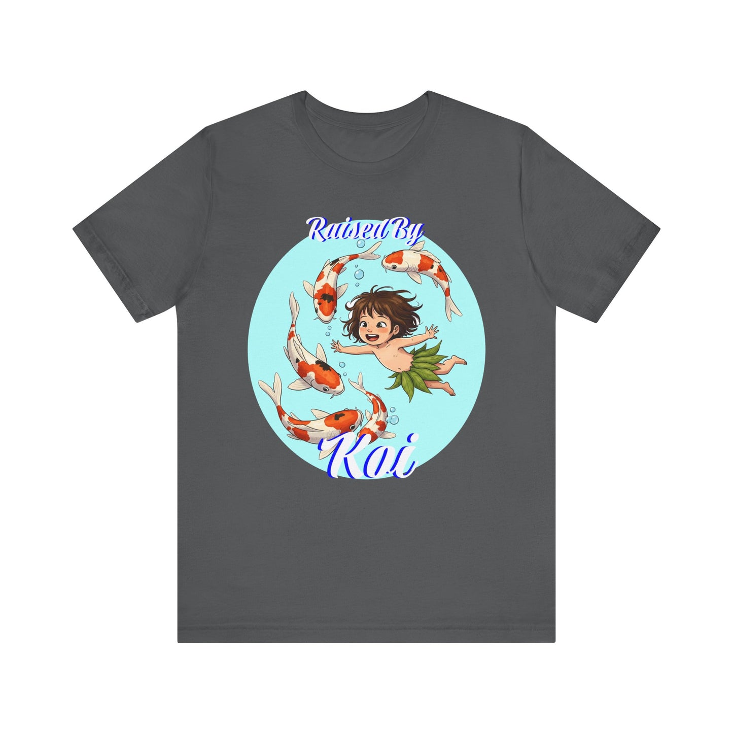 Koi Fish Art Tee, Playful Graphic Shirt, Unisex Summer T-Shirt, Anime Inspired Apparel, Fun Gift for Kids and Teens - Schmartypants