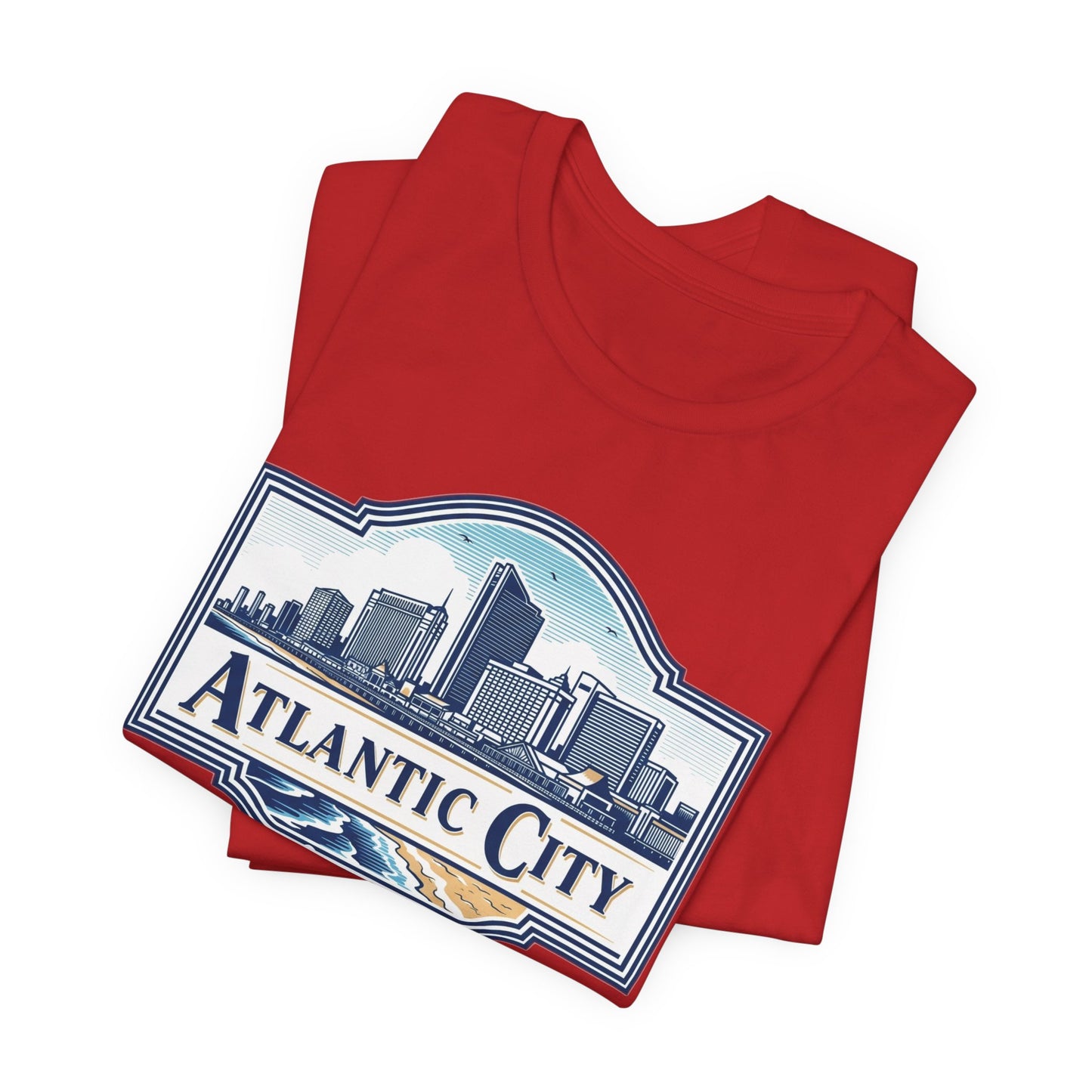 Atlantic City Legend Tee - Unisex Jersey Shirt, Cool Graphic Tee, Casual Wear, Vacation Souvenir, Travel Gift, Beach Outfit
