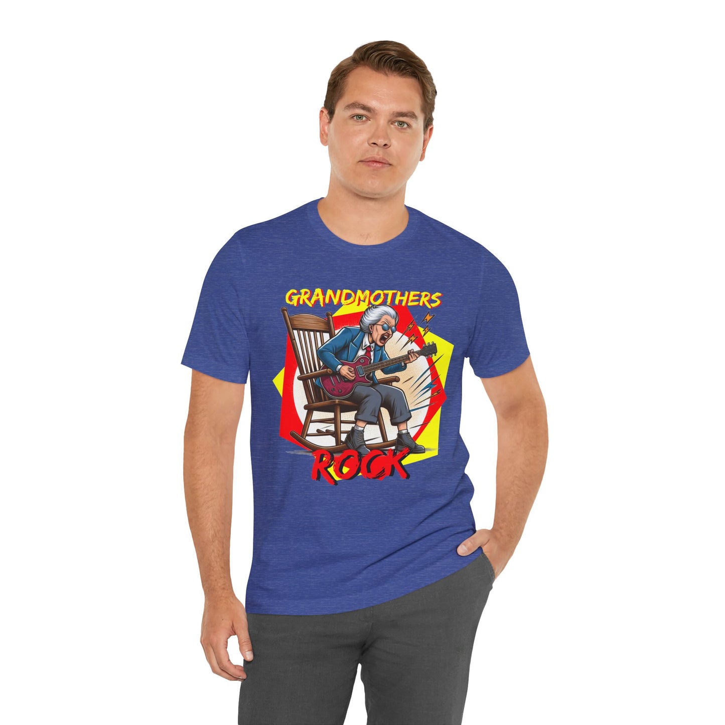 'Grandmothers Rock' Unisex Jersey Short Sleeve Tee - Funny Gift to Show Love for the Special Grandmother in Your Life - Schmartypants