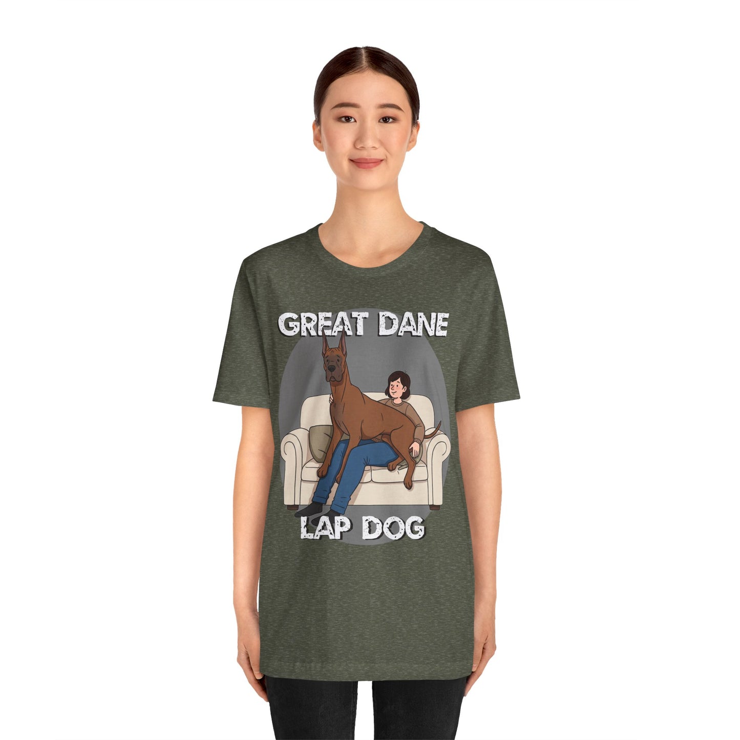 Great Dane Lap Dog Unisex Jersey Tee - Funny Perfect Gift for Dog Lovers - Schmartypants