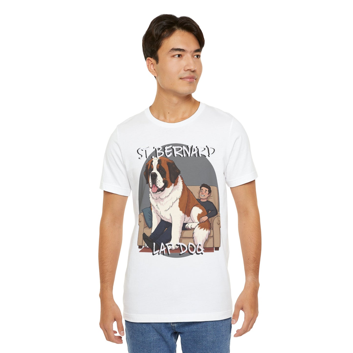 St. Bernard Funny Dog Tee - Unisex Jersey Short Sleeve T-Shirt - Schmartypants