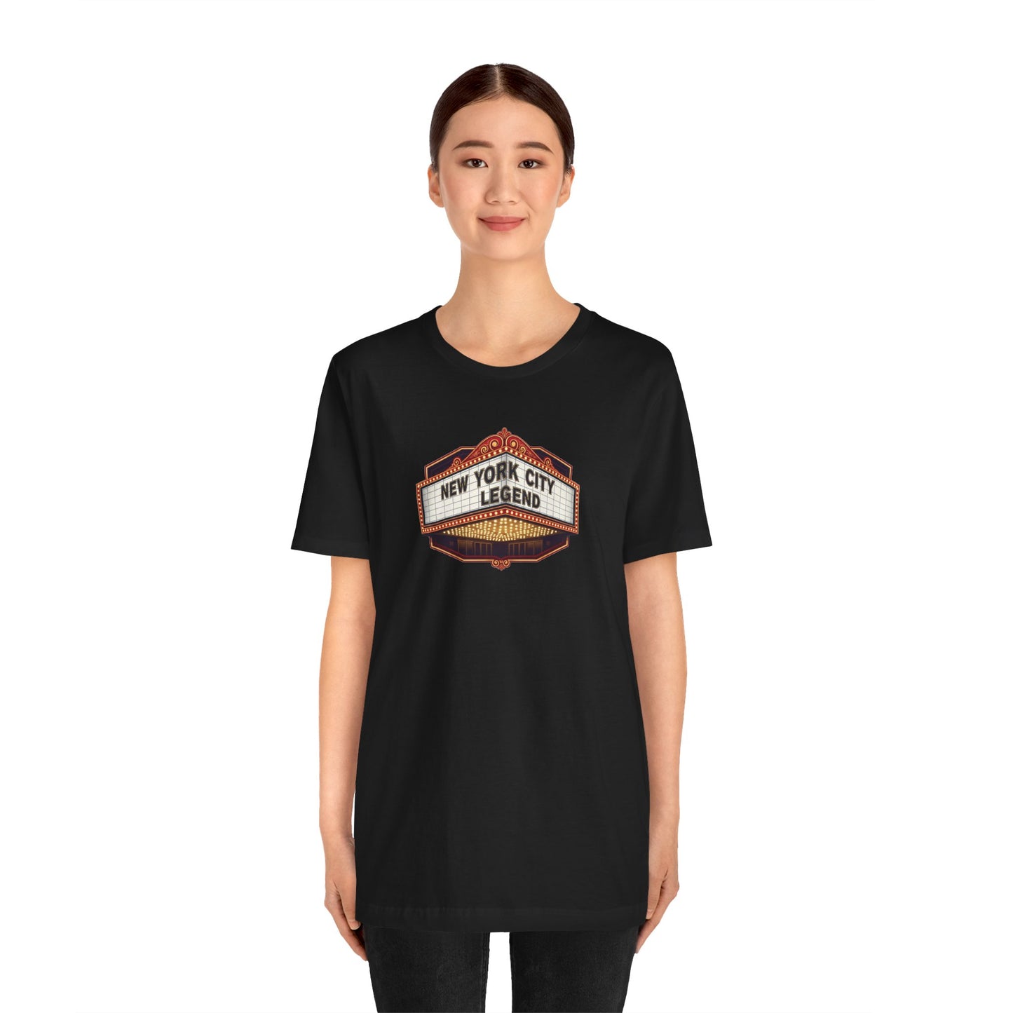 New York City Legend Unisex Jersey T-Shirt, NYC Nightlife Fashion Tee