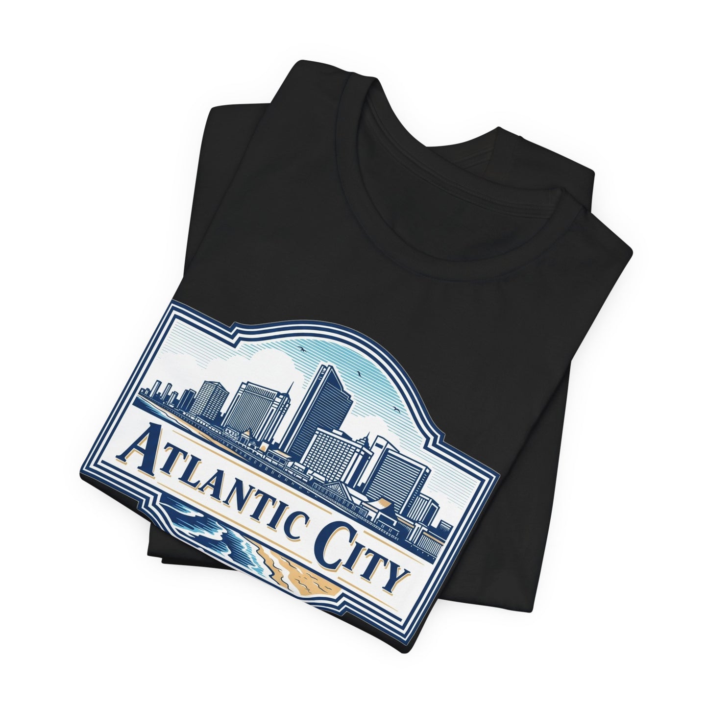 Atlantic City Legend Tee - Unisex Jersey Shirt, Cool Graphic Tee, Casual Wear, Vacation Souvenir, Travel Gift, Beach Outfit
