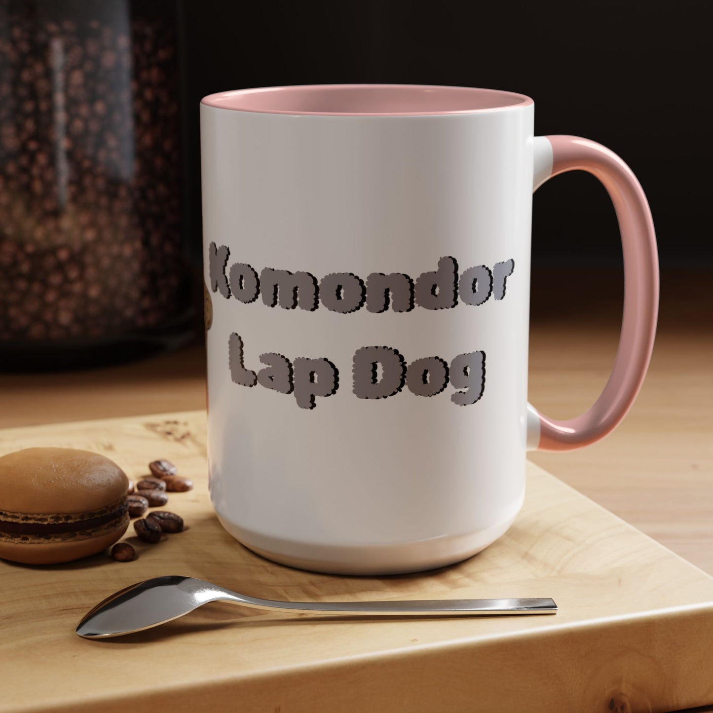 Komondor Lap Dog Coffee Mug - Funny Pet Lovers Gift - 11oz & 15oz - Schmartypants