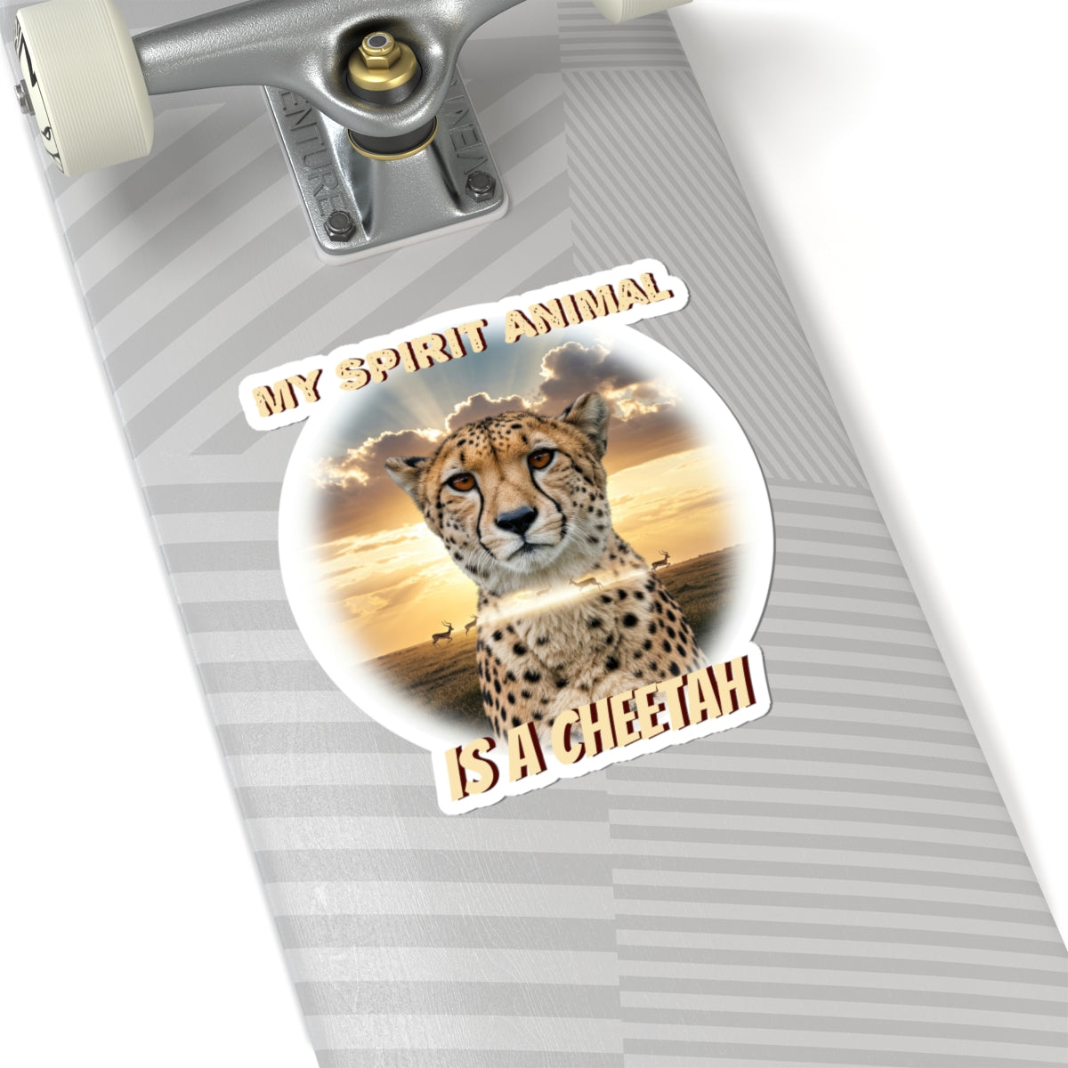 Cheetah Spirit Animal Kiss-Cut Stickers | Inspirational Wildlife Decor | Perfect for Laptops & Journals - Schmartypants