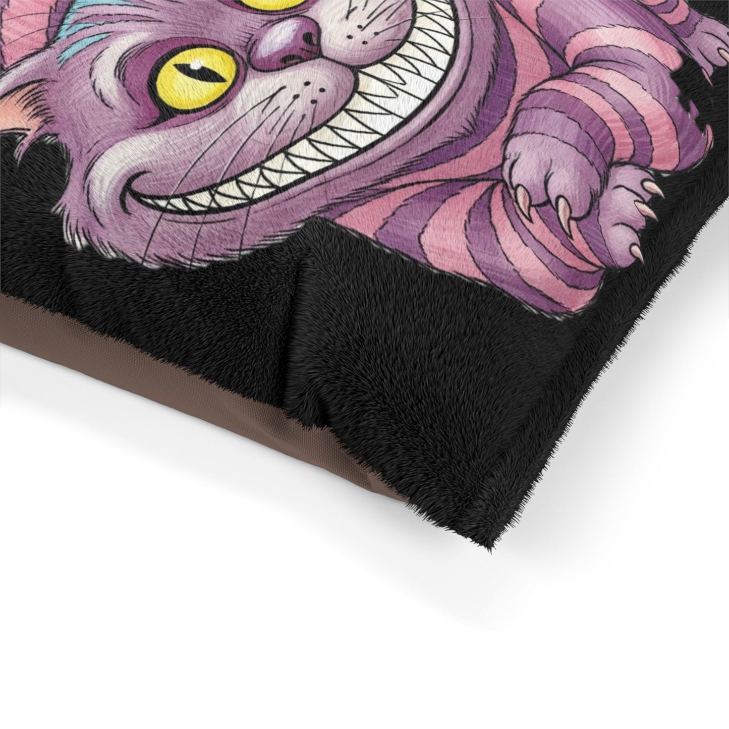 Disappearing Cheshire Cat Pet Bed - Cozy Cat Nap Cushion, Fun Pet Beds, Unique Gifts for Pet Lovers, Alice in Wonderland Cat Accessory