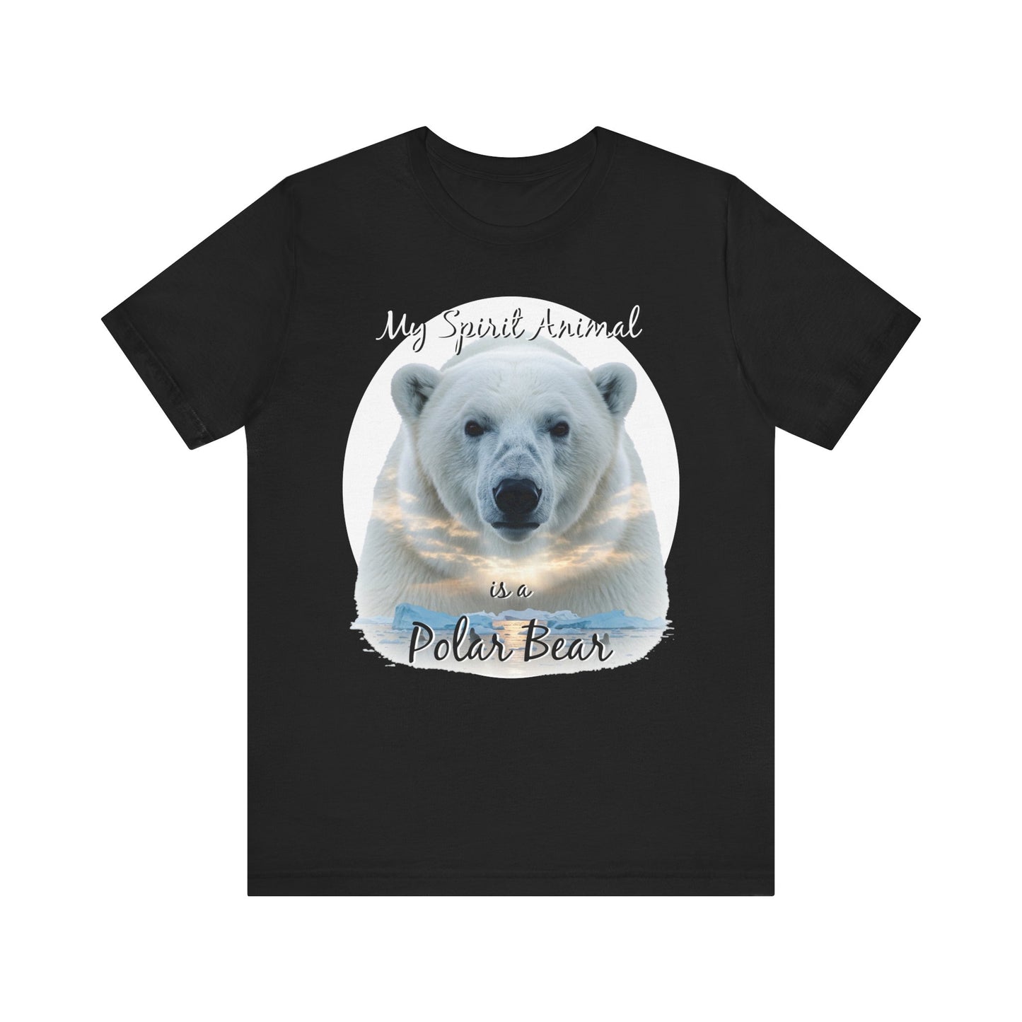 Polar Bear Tee, My Spirit Animal, Wildlife Lover Gift, Alaskan Traveler Shirt, Nature Enthusiast Top, Arctic Wildlife Apparel