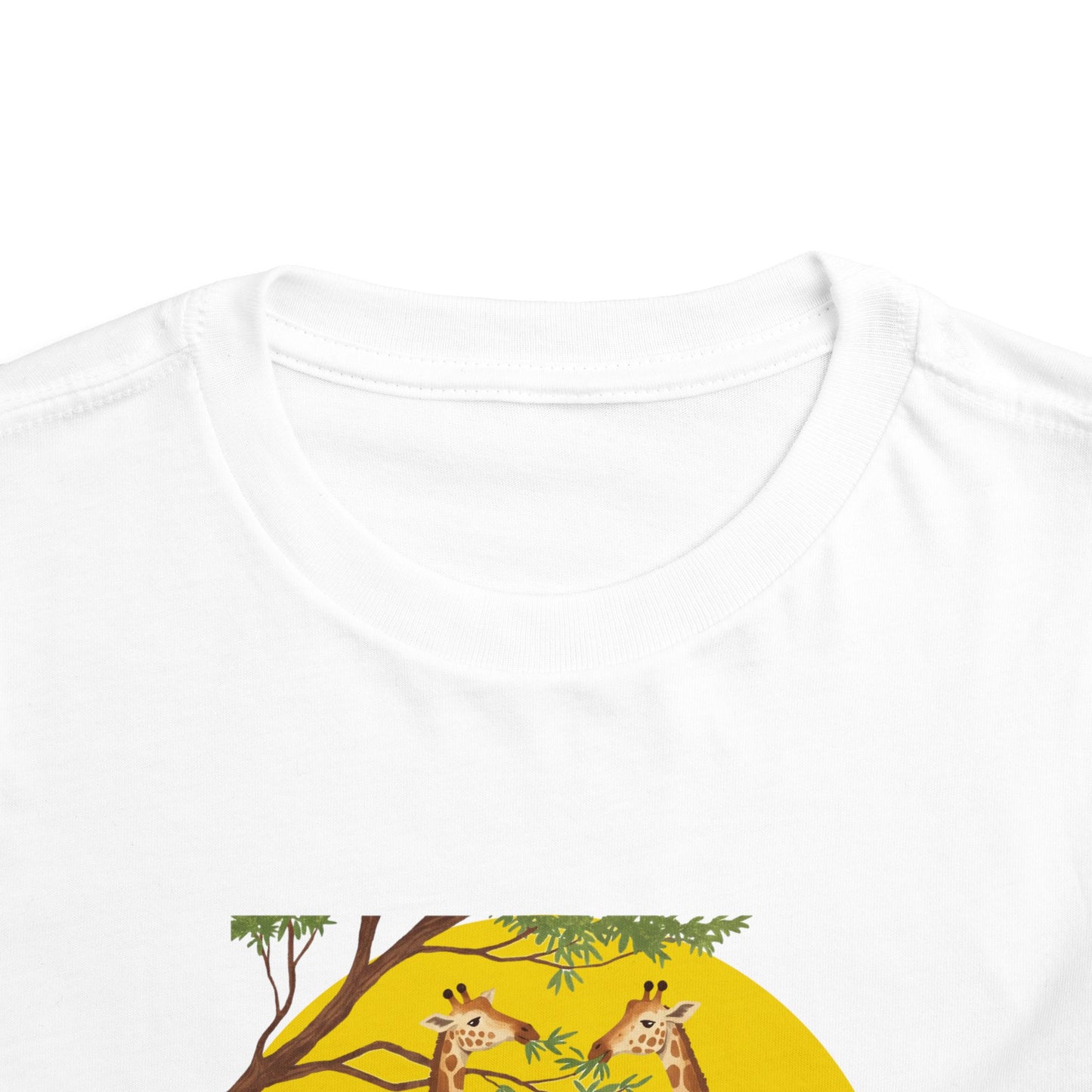 Cute Toddler Short Sleeve Tee - Funny 'Raised by Giraffes' Design - Schmartypants