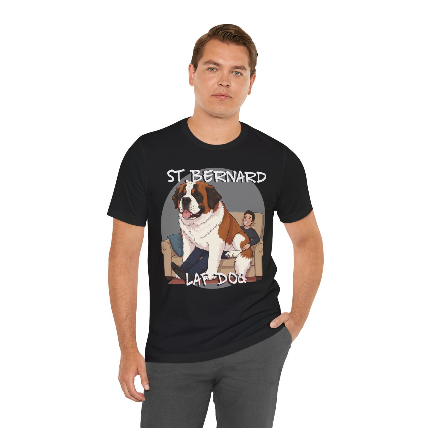 St. Bernard Funny Dog Tee - Unisex Jersey Short Sleeve T-Shirt - Schmartypants