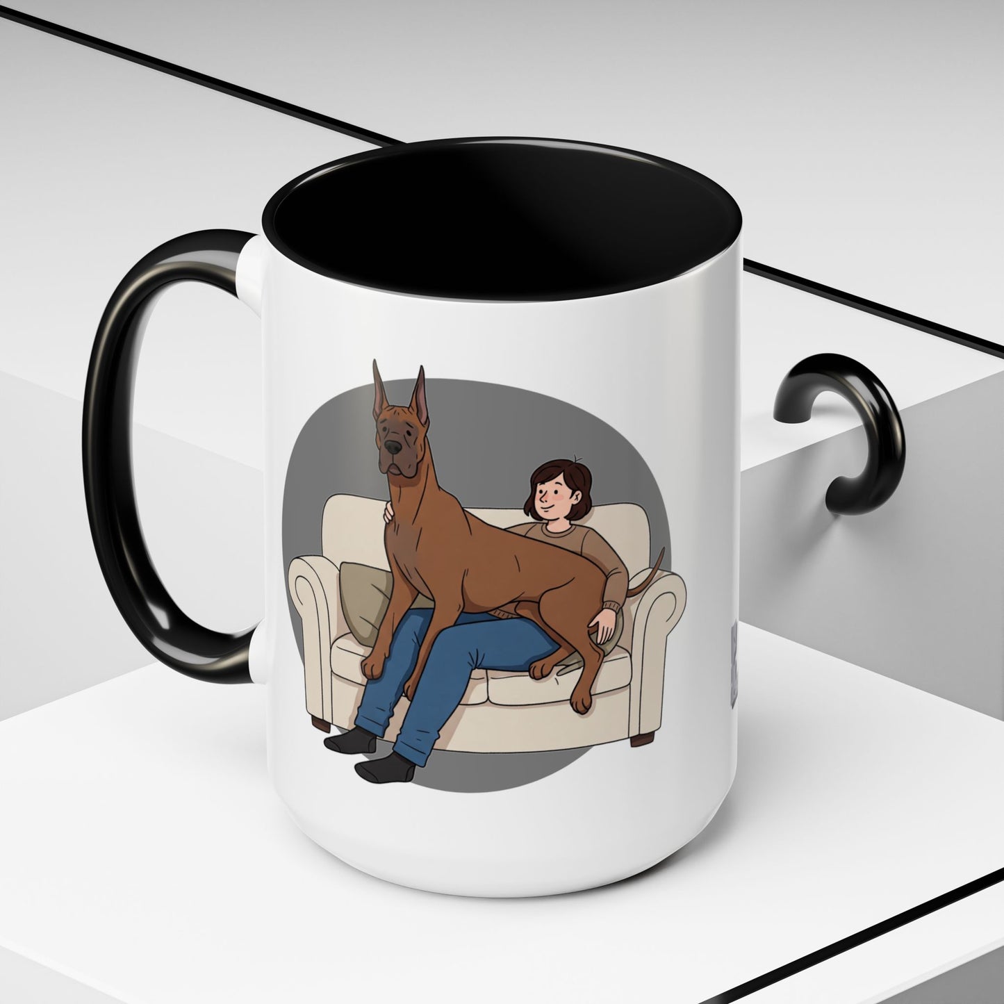 Great Dane Lap Dog Coffee Mug - Funny Pet Lover Gift - Schmartypants