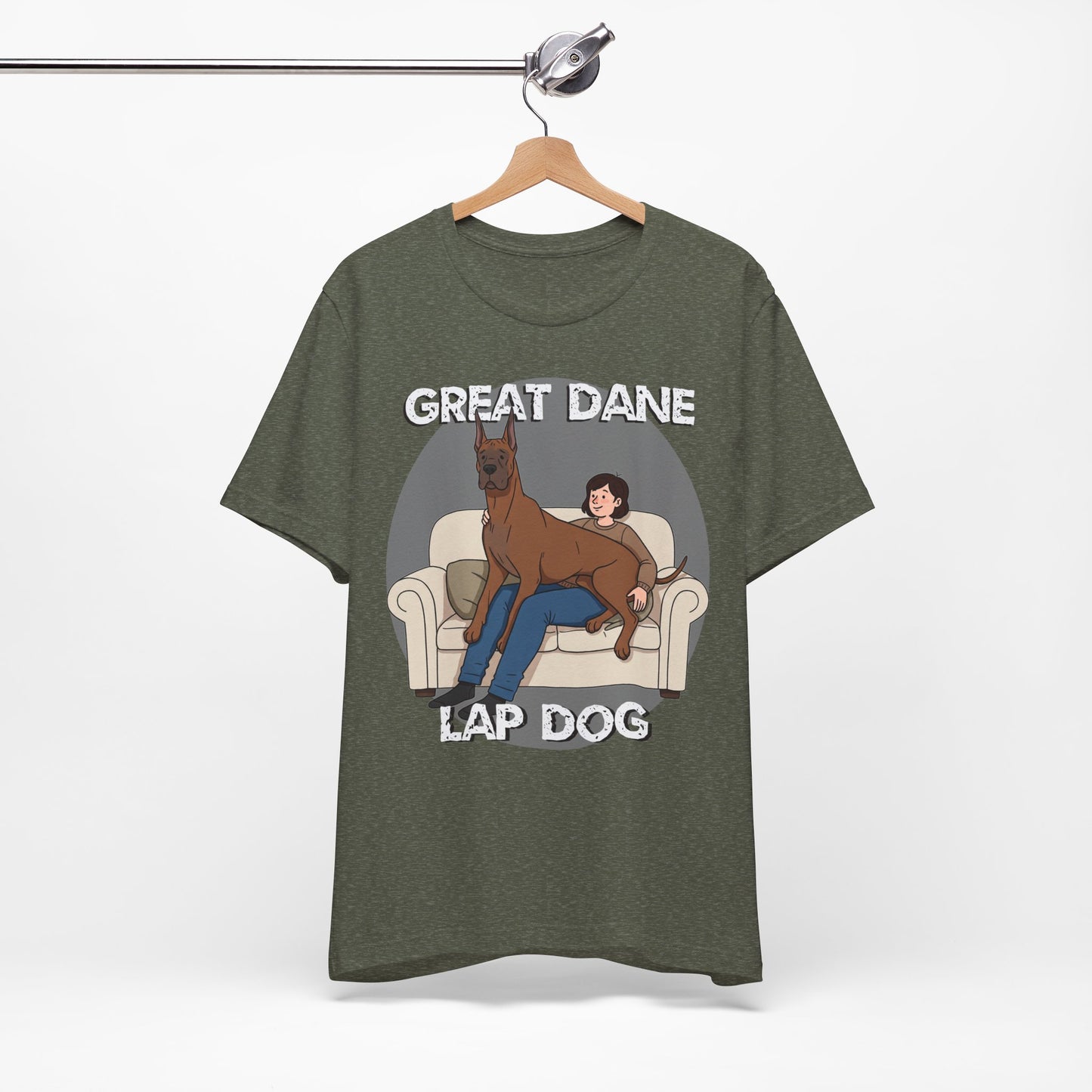 Great Dane Lap Dog Unisex Jersey Tee - Funny Perfect Gift for Dog Lovers - Schmartypants