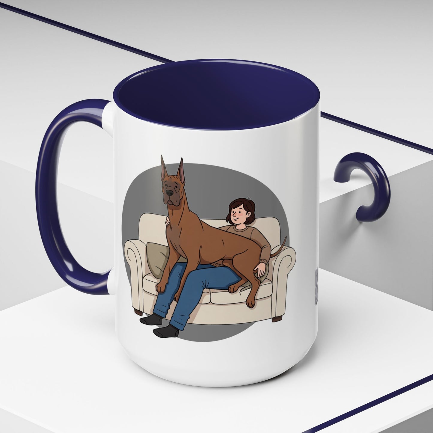 Great Dane Lap Dog Coffee Mug - Funny Pet Lover Gift - Schmartypants