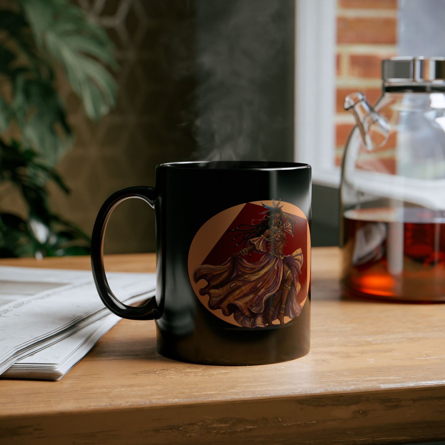'Black Magic Woman' Mug | Enchanting Coffee Cup for Classic Rock Fans, Santana, early Fleetwood Mac, 11oz or 15oz - Schmartypants