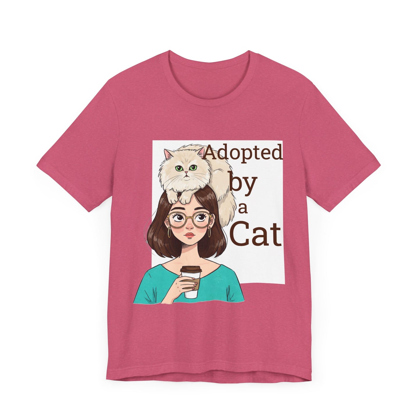 Adopted by a Cat Unisex Tee - Perfect Gift for Cat Lovers - Cat Humor - Schmartypants