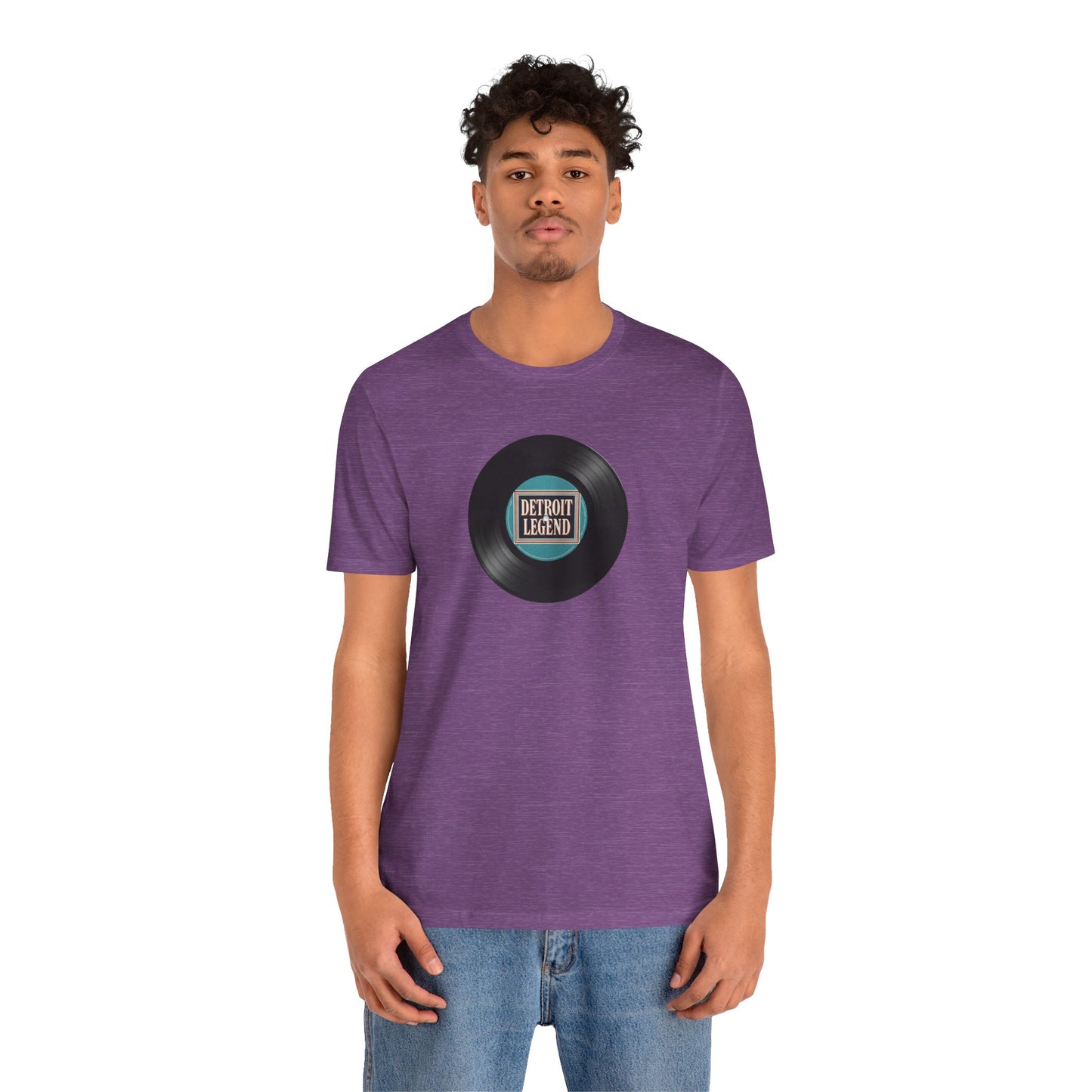 Detroit Legend Vinyl Record Tee, Music Lover Shirt, Unisex Casual Wear, Gift for Music Fans, Retro Record T-Shirt, Motown Shirt