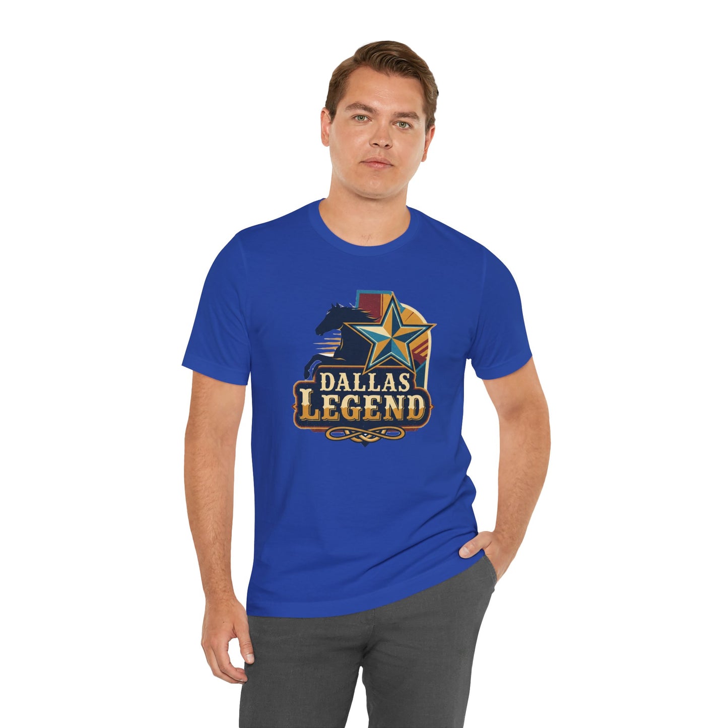 Dallas Legend Unisex Jersey Tee - Casual Style, Gift for Sports Fans, Comfort Wear, Game Day Apparel, Unique Shirt Design