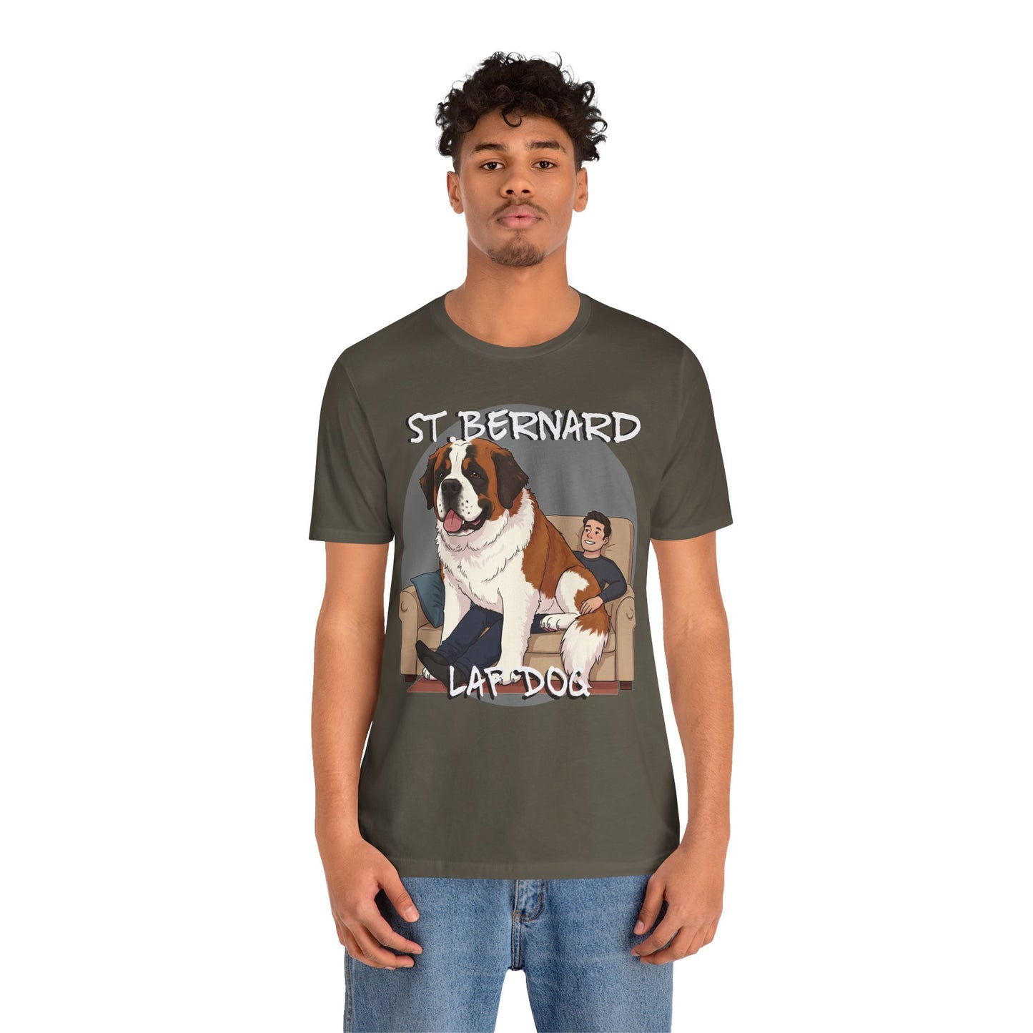 St. Bernard Funny Dog Tee - Unisex Jersey Short Sleeve T-Shirt - Schmartypants