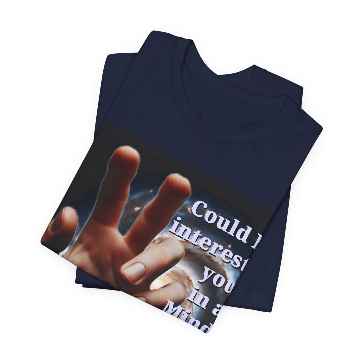 'Could I Interest You in a Mind Meld?' Graphic Tee - Hilarious Unisex Short Sleeve Shirt for Sci-Fi Lovers, Star Trek Fans, & Casual Wear - Schmartypants