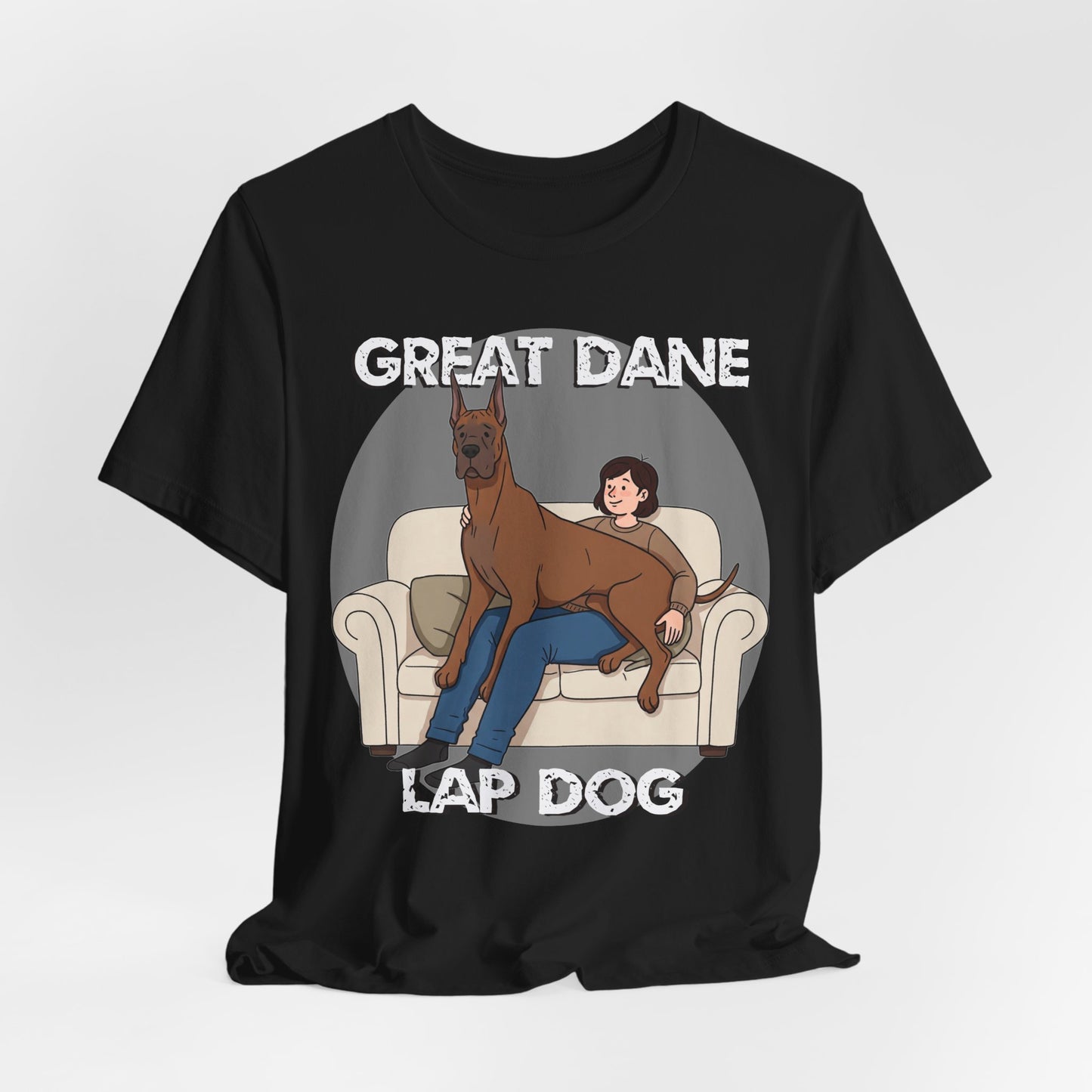 Great Dane Lap Dog Unisex Jersey Tee - Funny Perfect Gift for Dog Lovers - Schmartypants