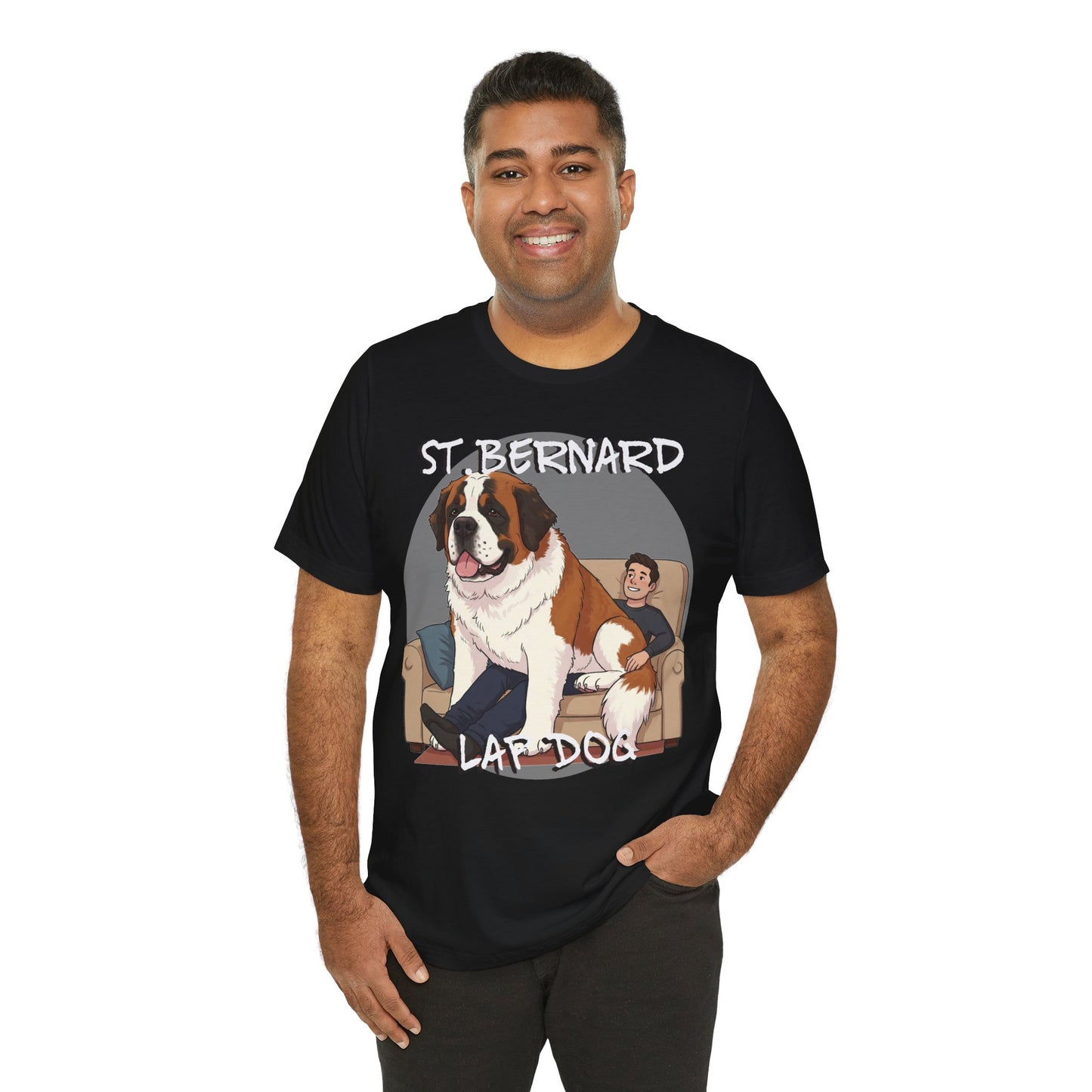 St. Bernard Funny Dog Tee - Unisex Jersey Short Sleeve T-Shirt - Schmartypants