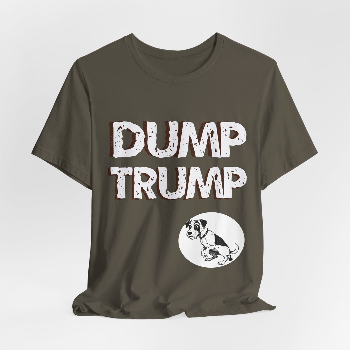 Funny Protest Unisex Jersey Tee - "Dump Trump" Graphic - Activist Wear - Schmartypants