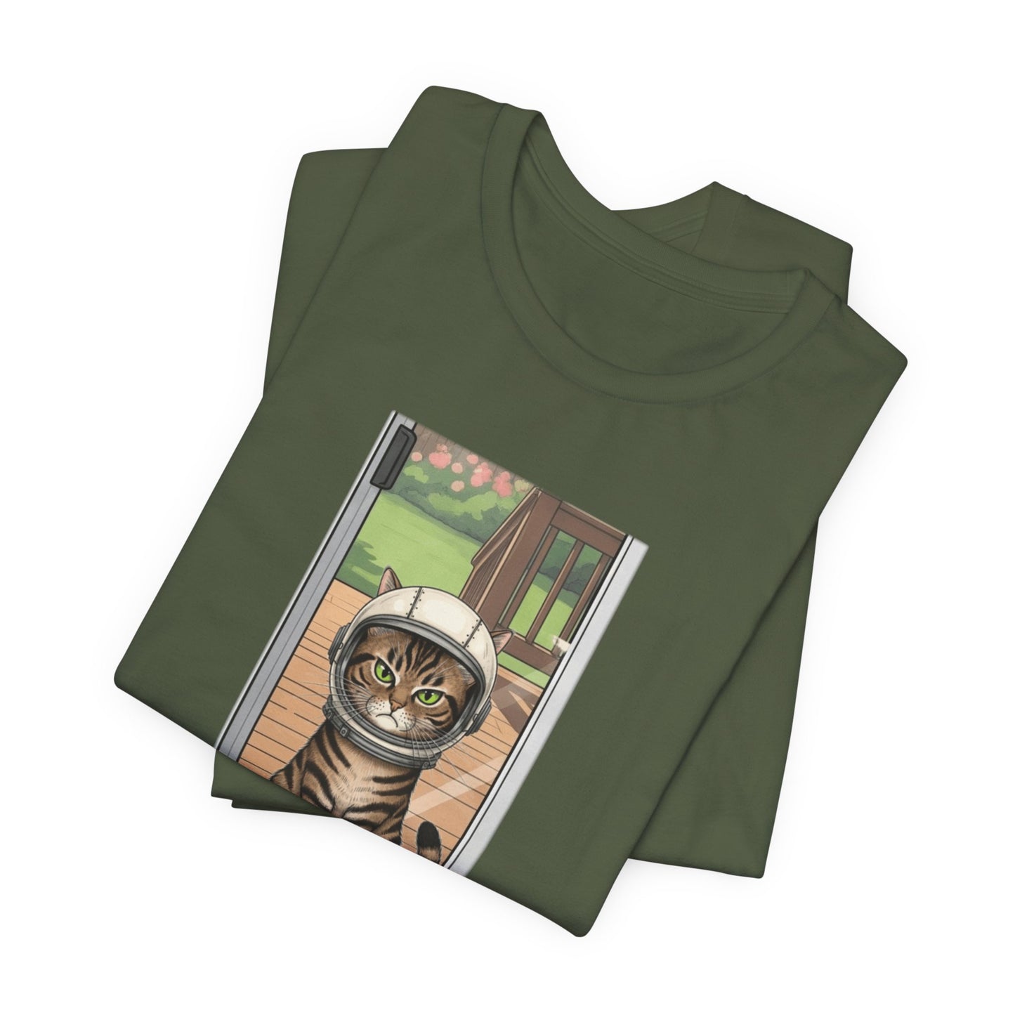 Cat Astronaut Tee, Funny Cat Shirt, Cat Lover Gift, Space Sci-Fi Tee, Hal 2001 Humor Shirt, Unisex Jersey Tee