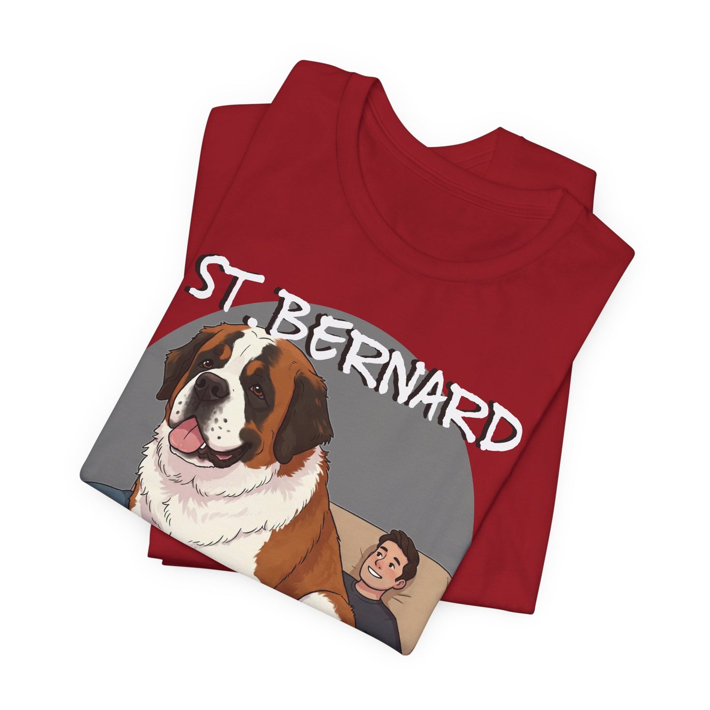 St. Bernard Funny Dog Tee - Unisex Jersey Short Sleeve T-Shirt - Schmartypants