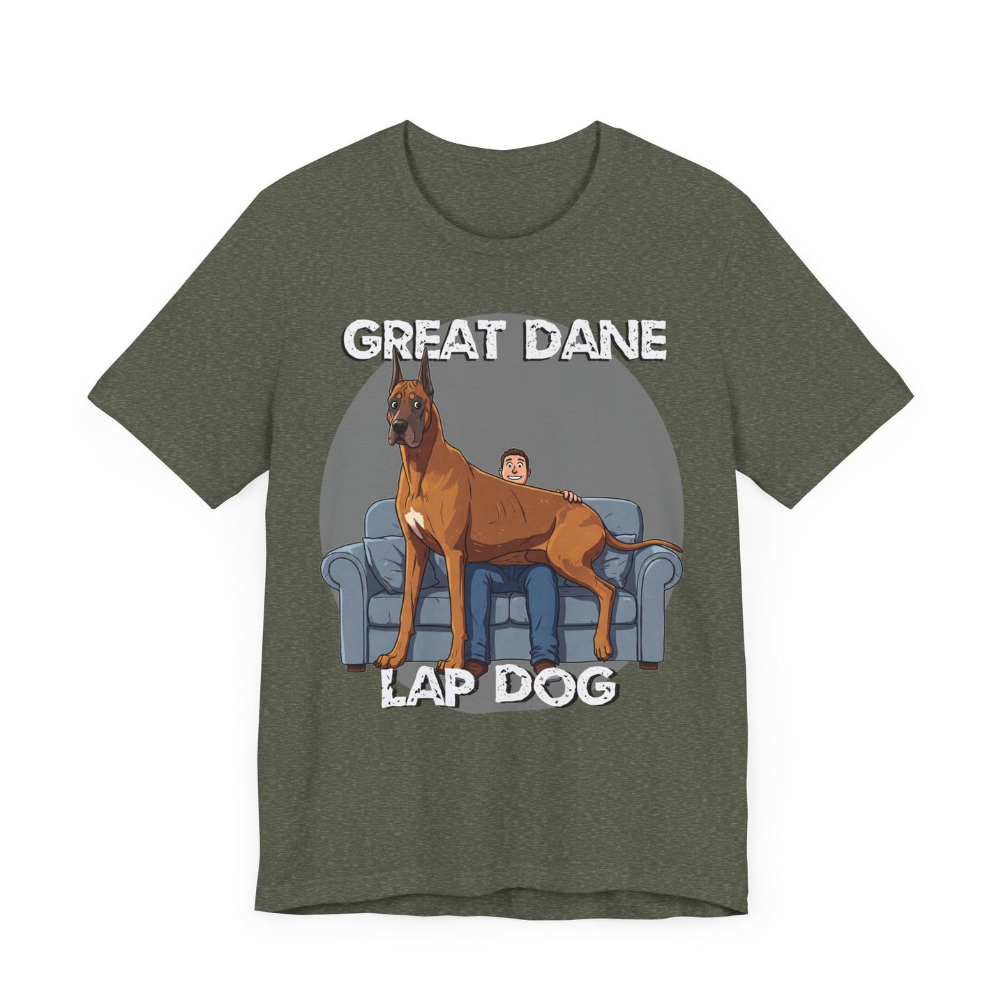 Great Dane Lap Dog Unisex Tee - Hilarious Dog Lover Graphic T-Shirt - Schmartypants